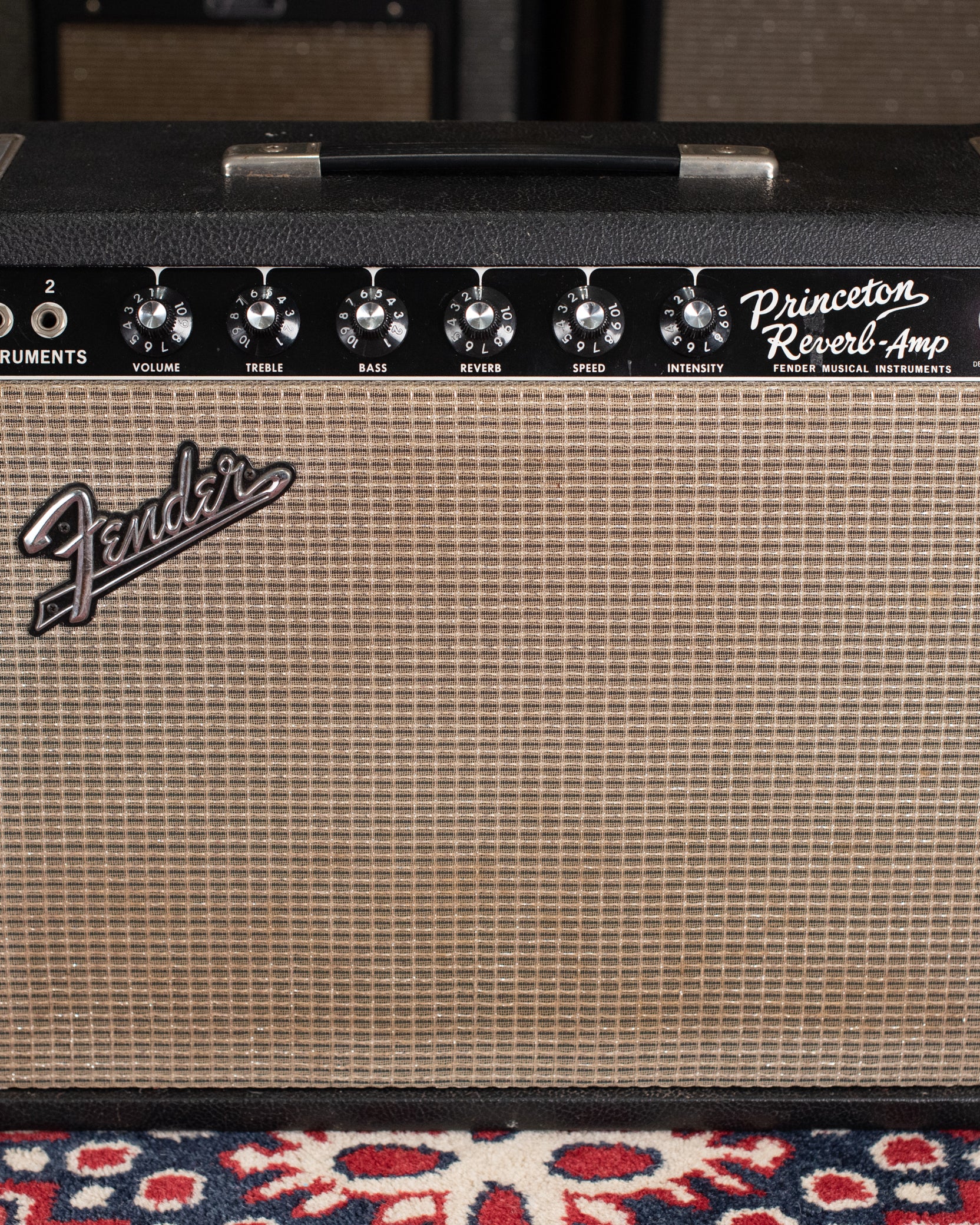 1965 Fender Princeton Reverb guitar amp black