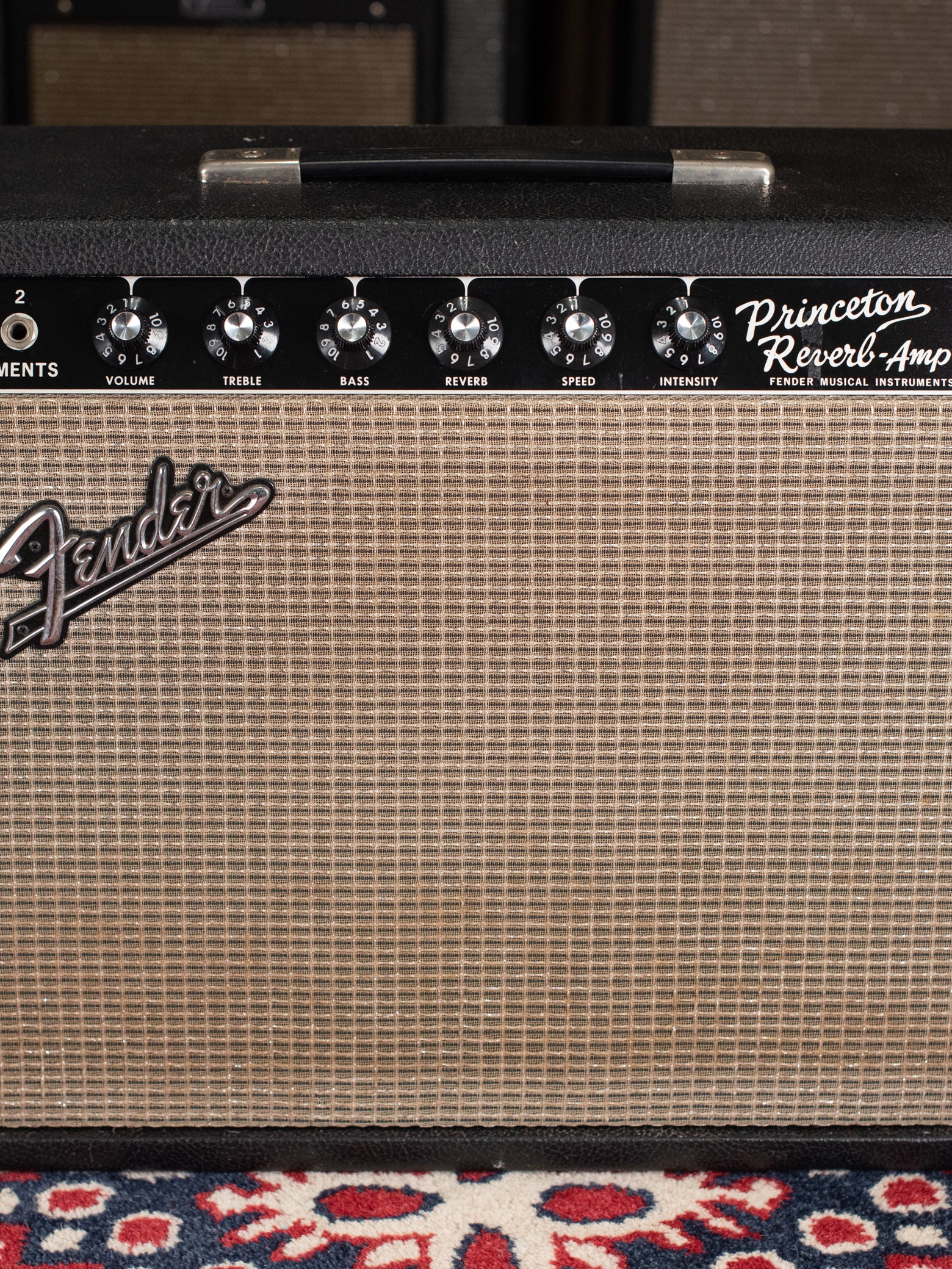 1965 Fender Princeton Reverb guitar amp black