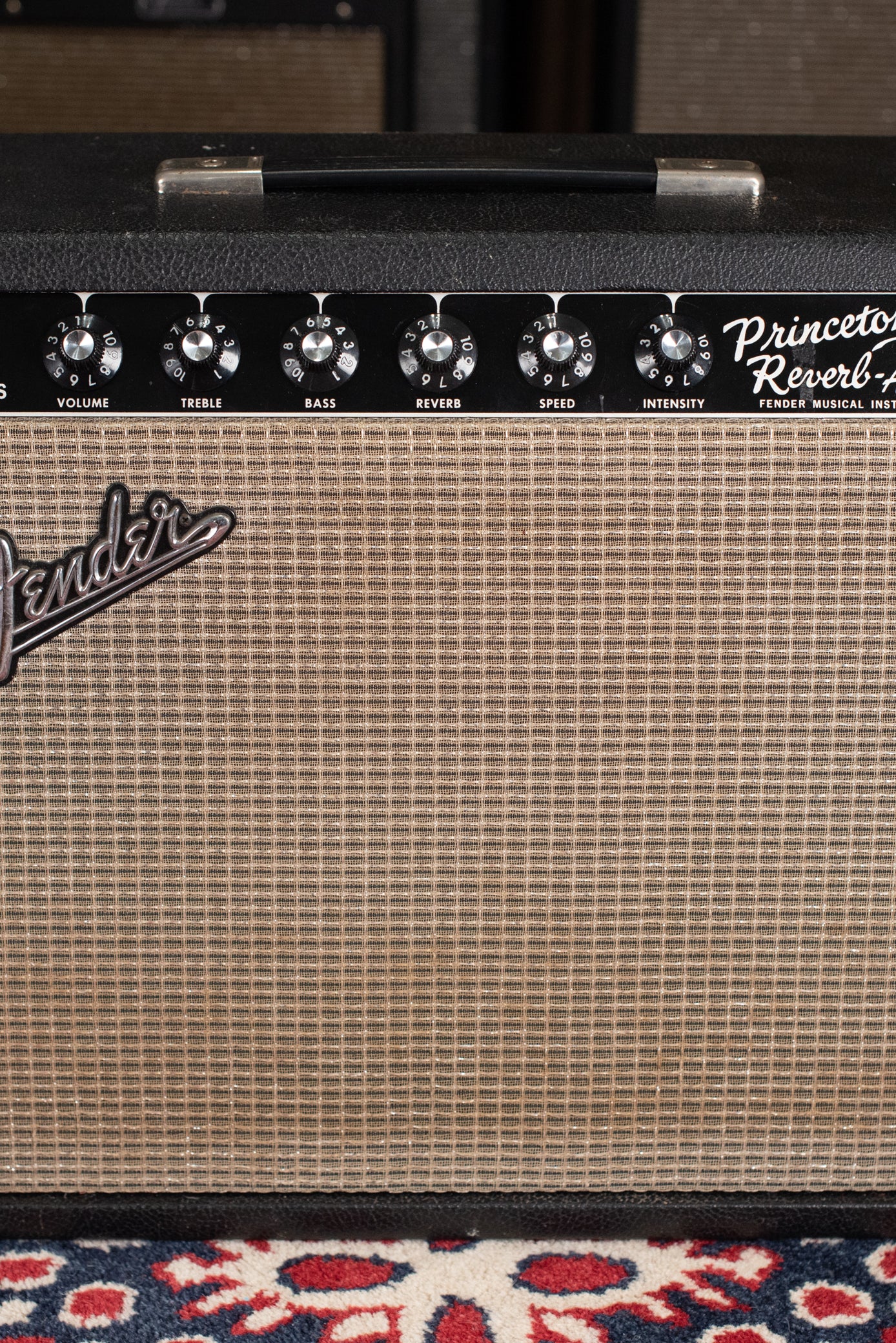 1965 Fender Princeton Reverb guitar amp black