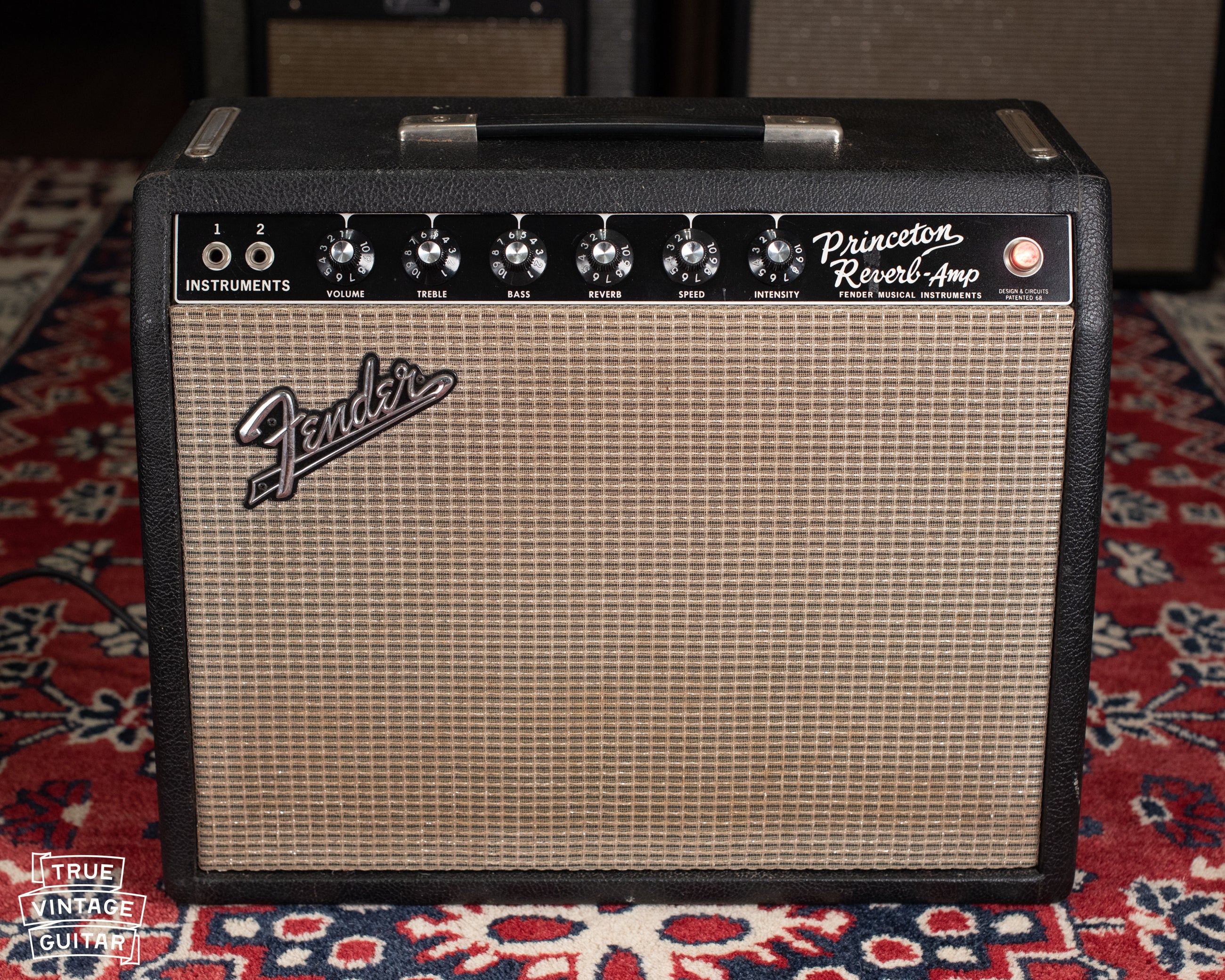 1965 Fender Princeton Reverb guitar amp black