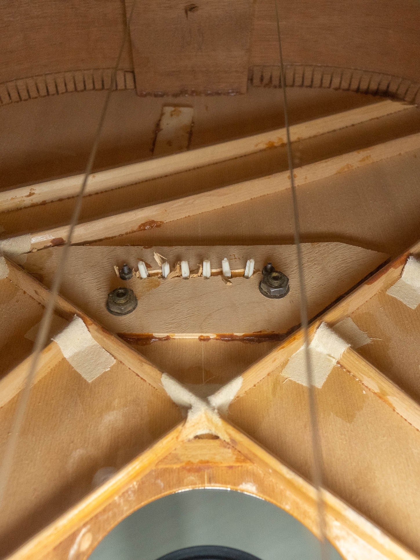 Gibson Hummingbird bracing, bridge plate, vintage 1965