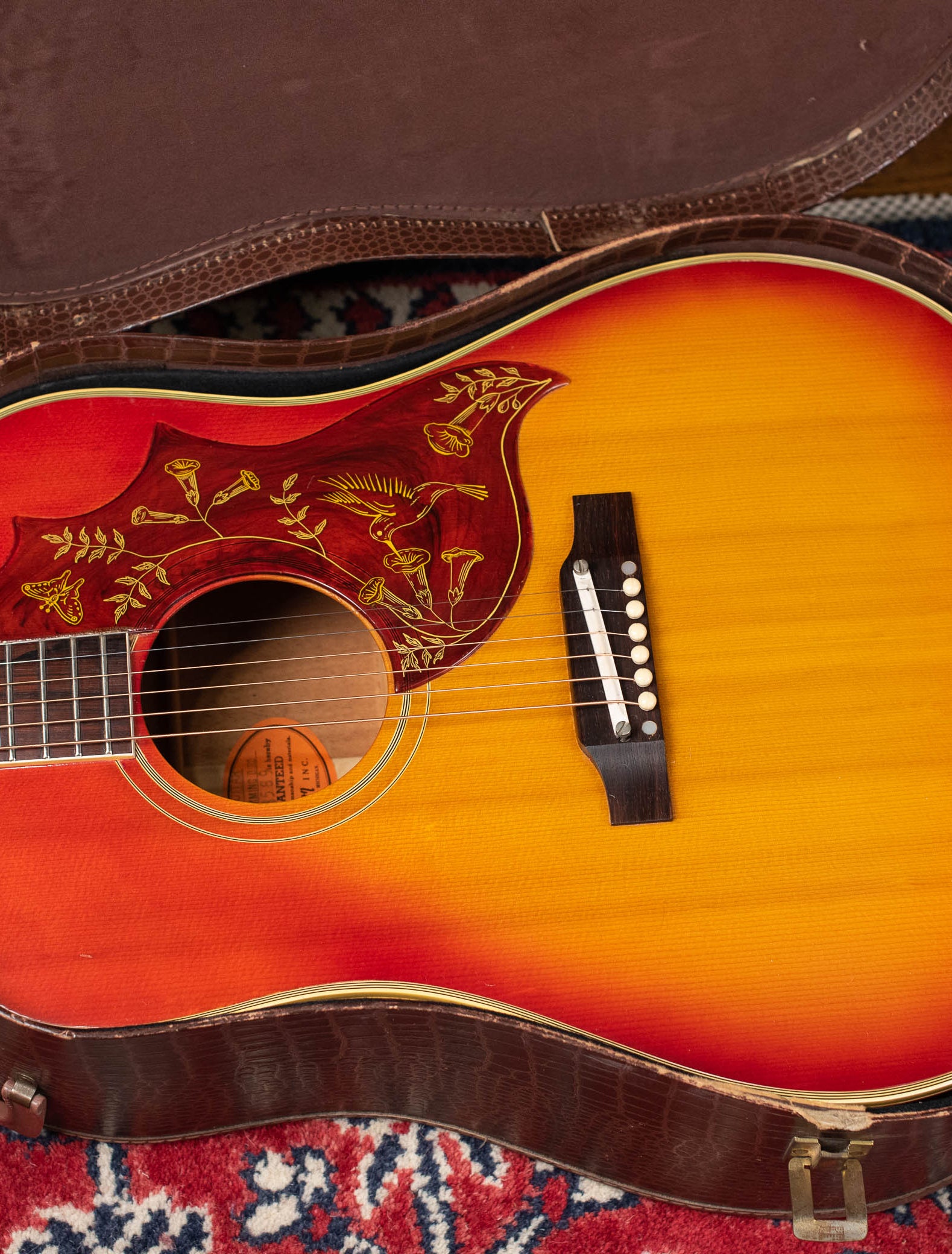Vintage Gibson Hummingbird guitar 1960s