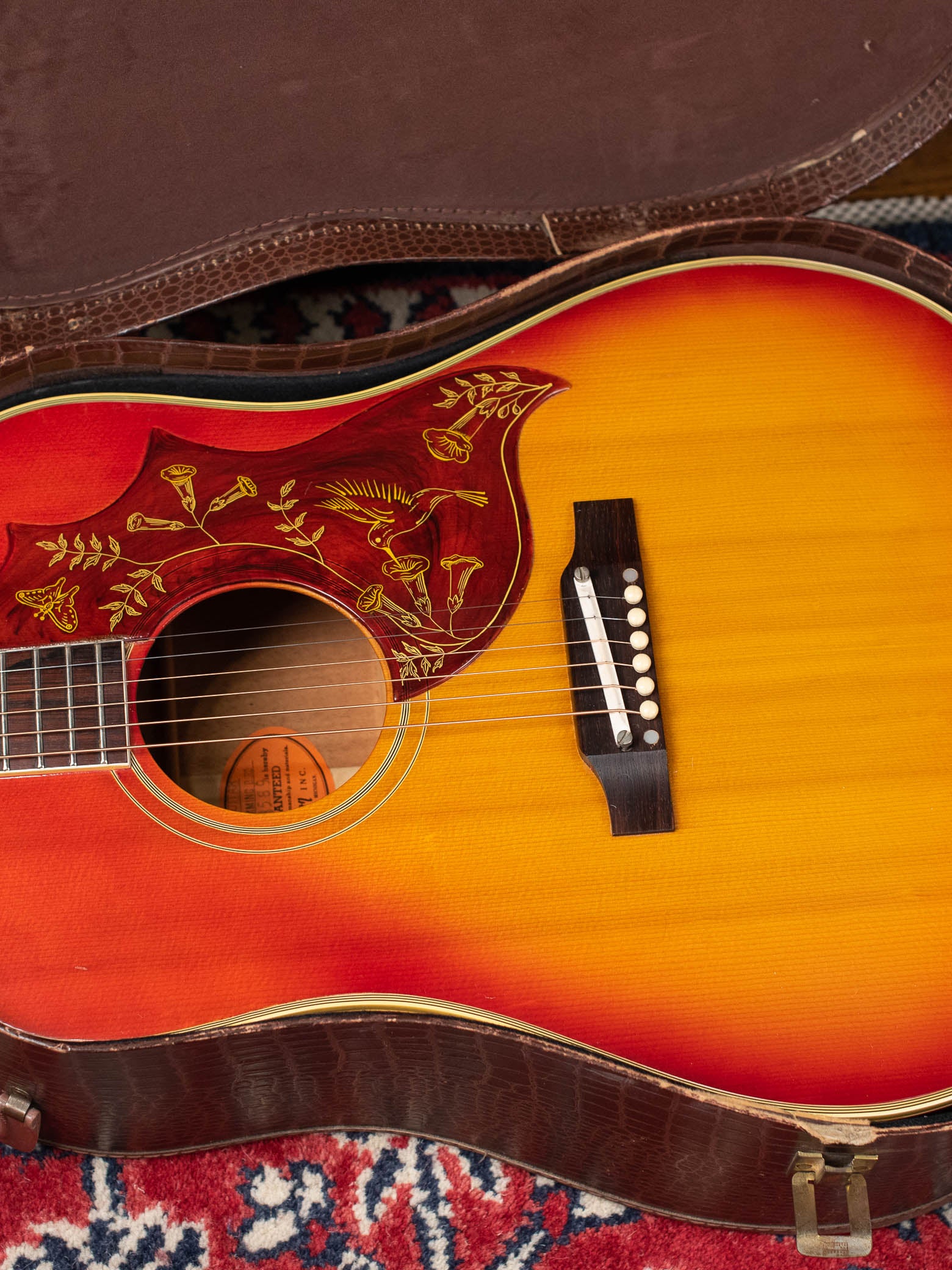 Vintage Gibson Hummingbird guitar 1960s