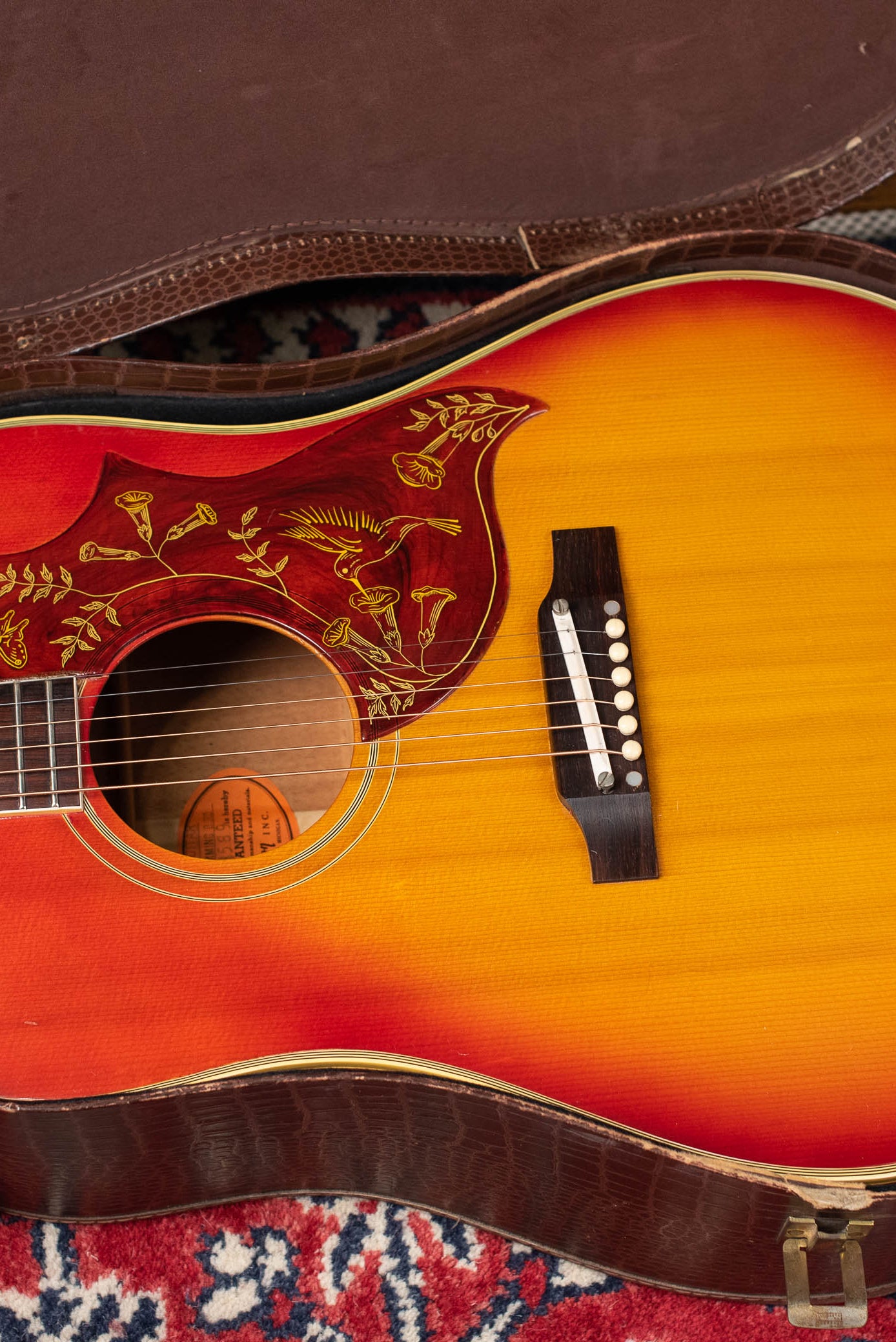 Vintage Gibson Hummingbird guitar 1960s