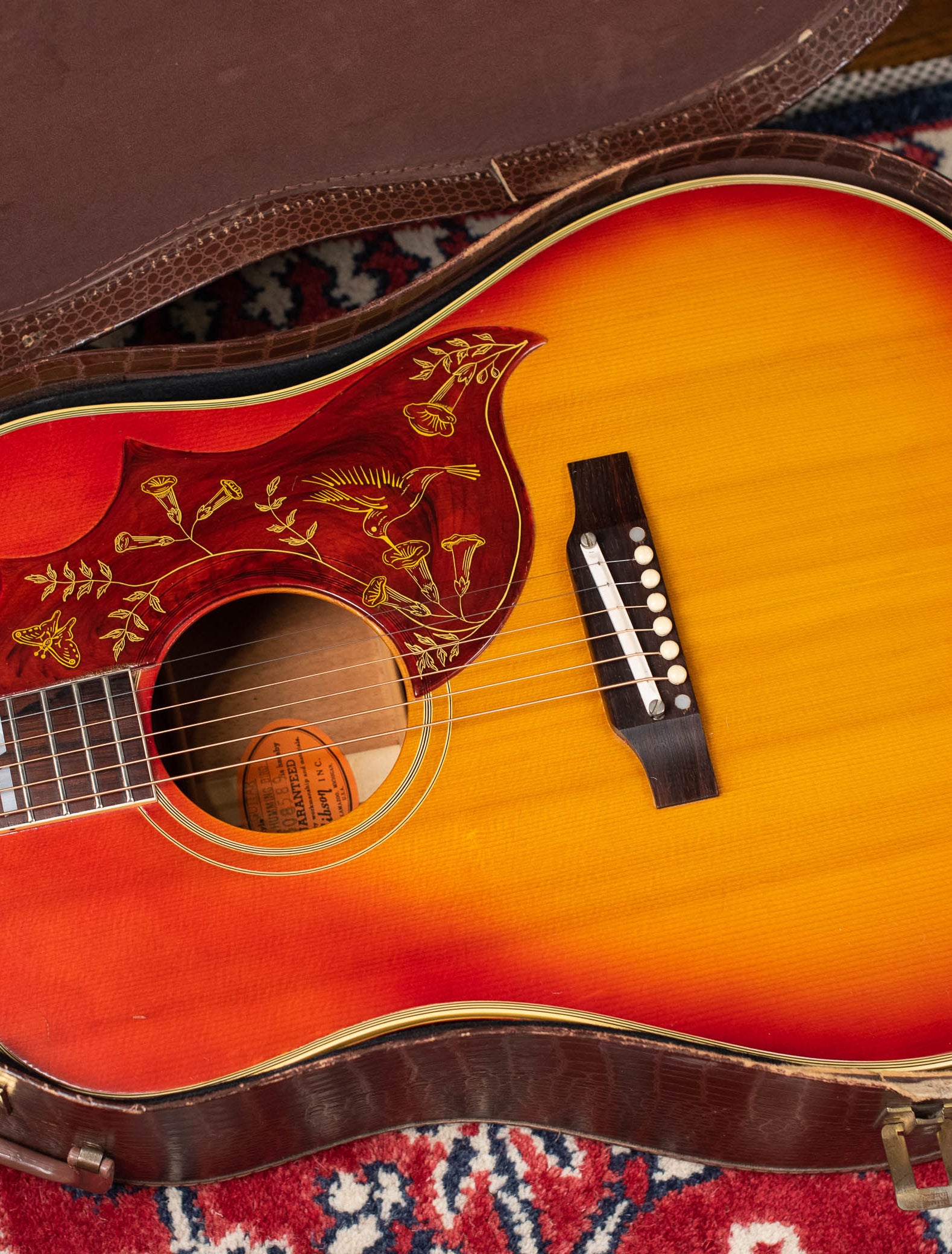 vintage Gibson Hummingbird acoustic guitar 1965