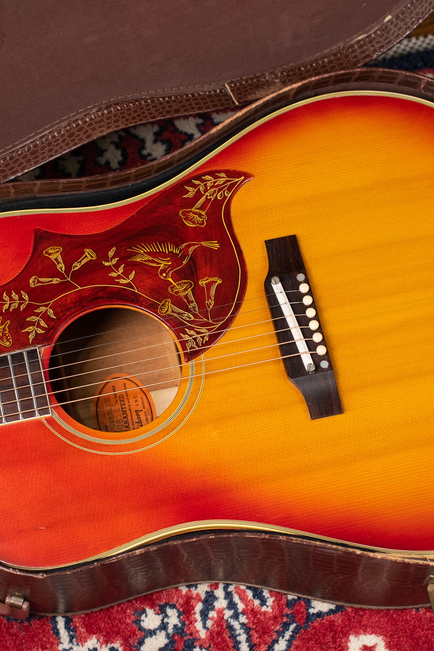 vintage Gibson Hummingbird acoustic guitar 1965