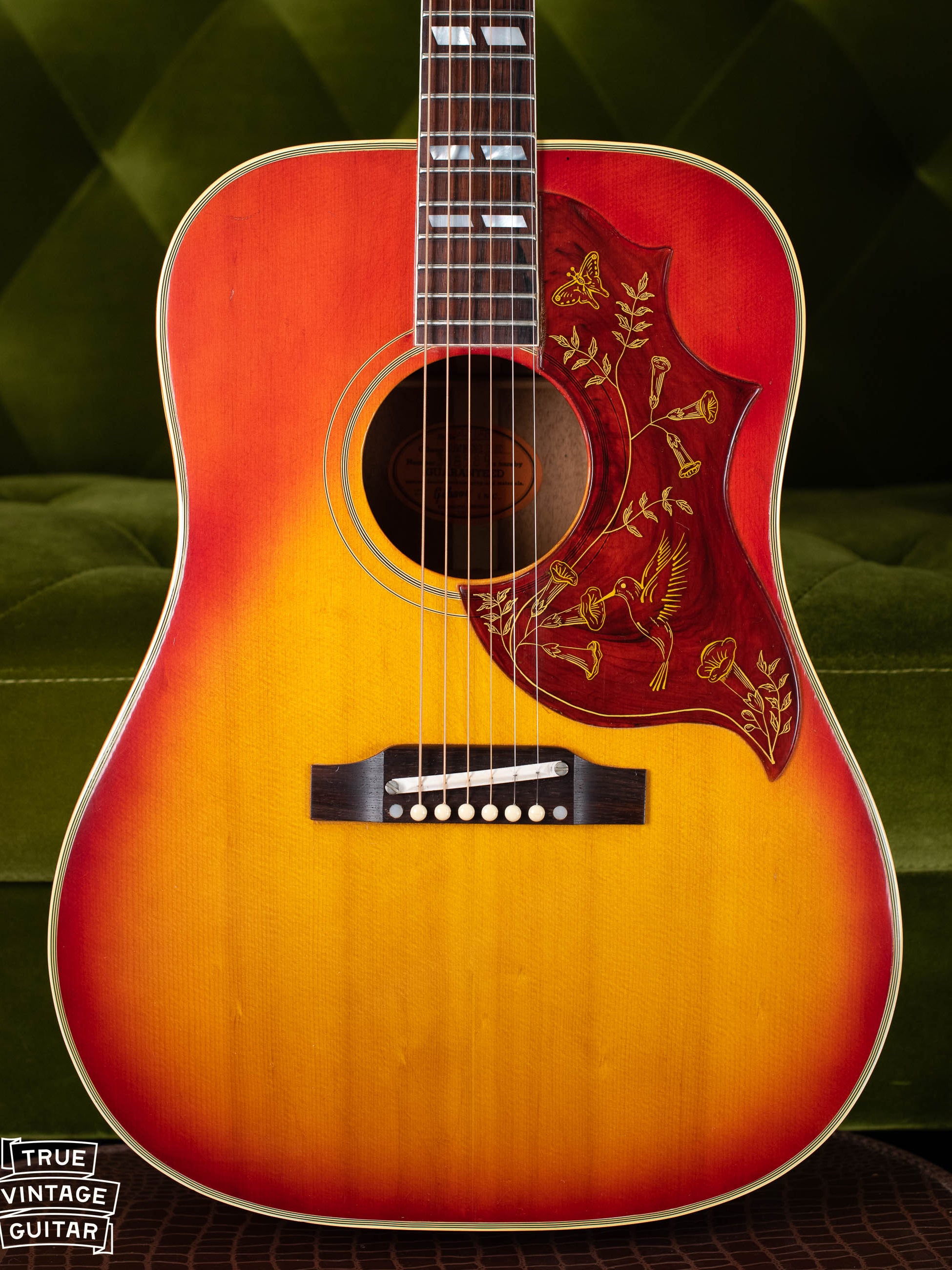 1965 Gibson Hummingbird vintage acoustic guitar