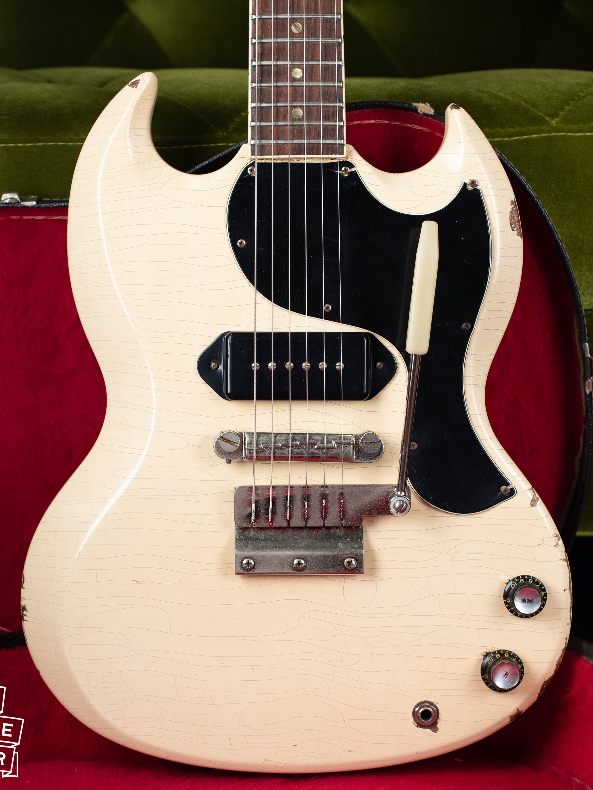 Vintage 1965 Gibson SG TV Junior White guitar