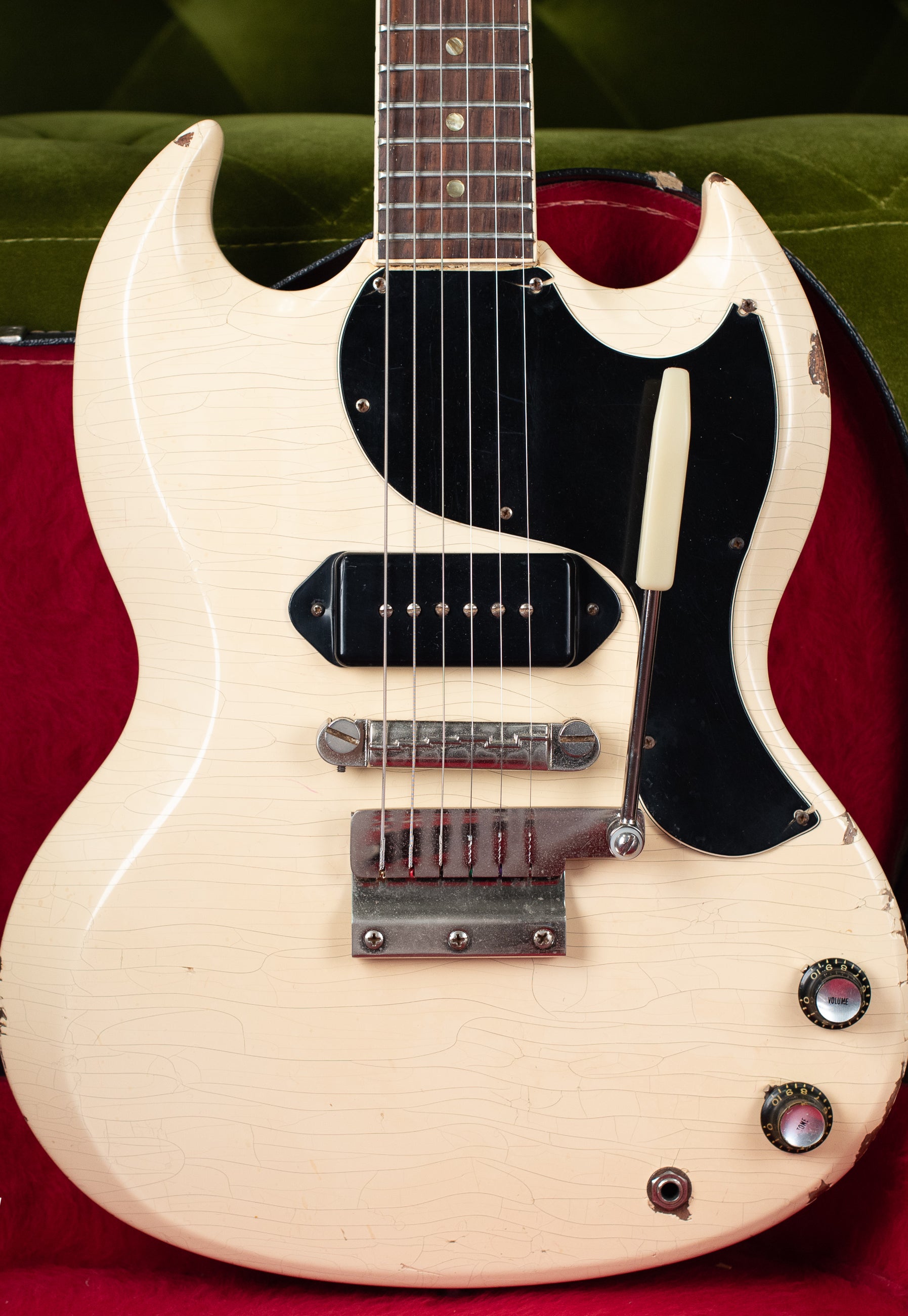 Vintage 1965 Gibson SG TV Junior White guitar