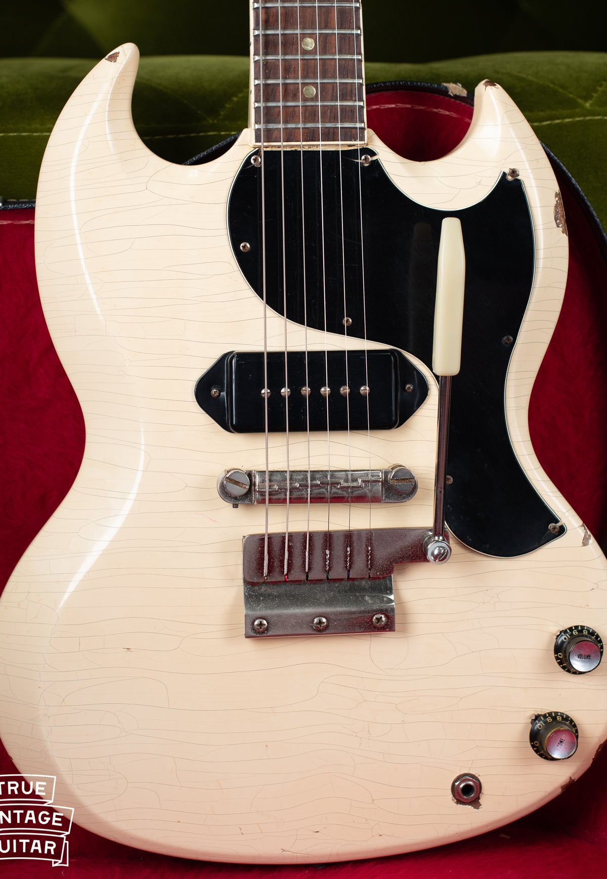 Vintage 1965 Gibson SG TV Junior White guitar