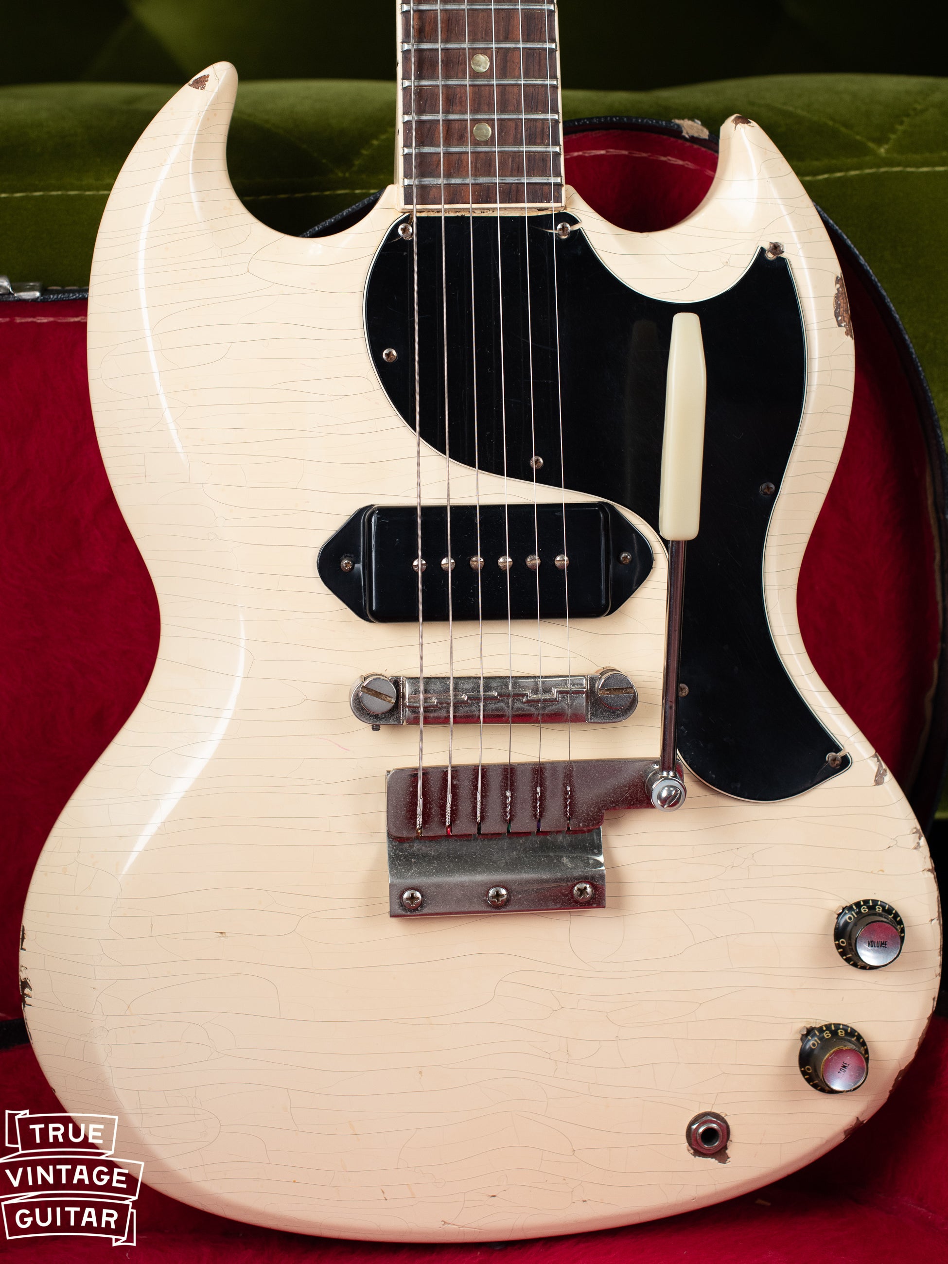 Vintage 1965 Gibson SG TV Junior White guitar