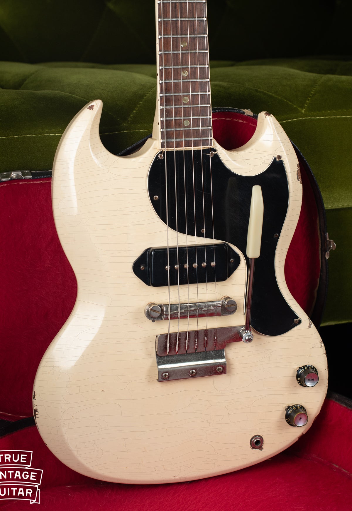 Vintage 1965 Gibson SG TV Junior White guitar