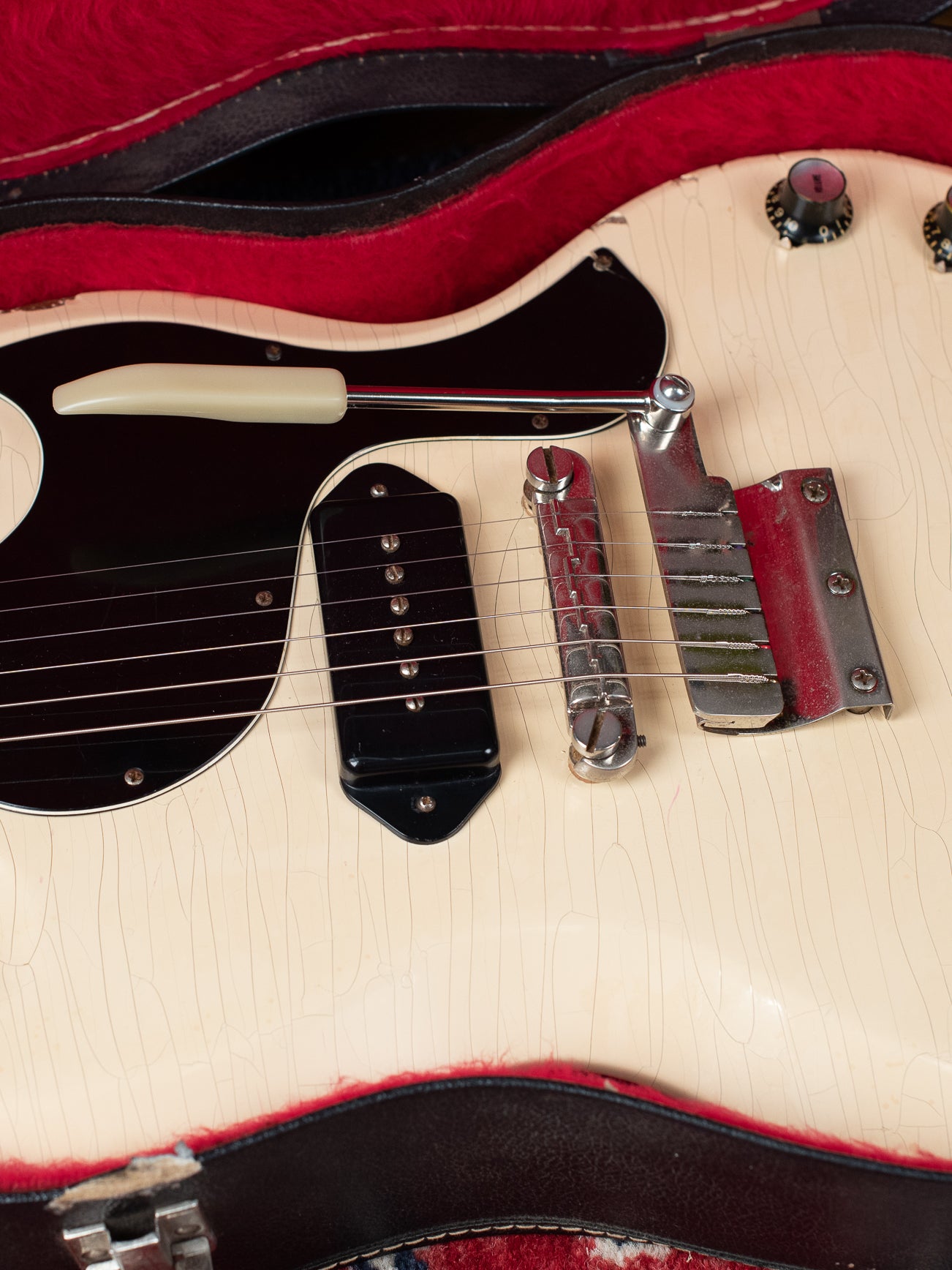 Vintage 1965 Gibson SG TV Junior White guitar