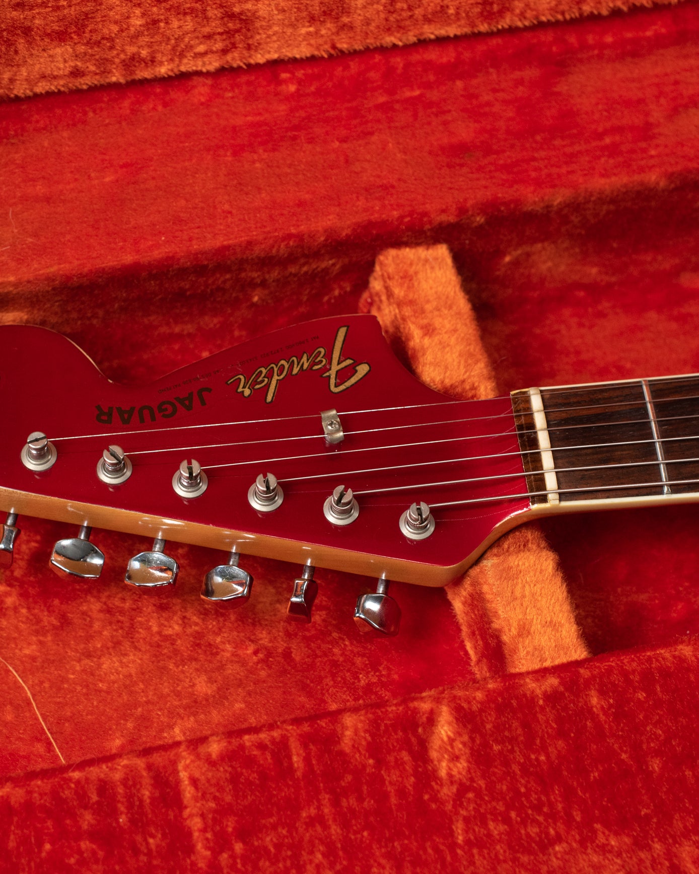 Fender Jaguar electric guitar red