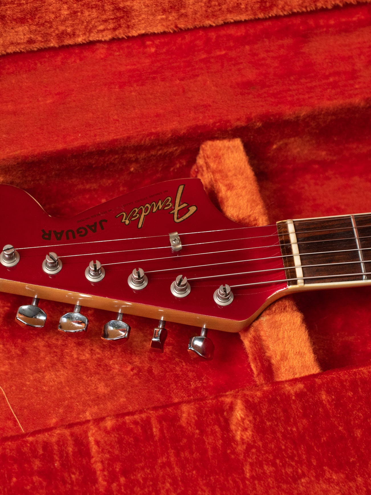 Fender Jaguar electric guitar red