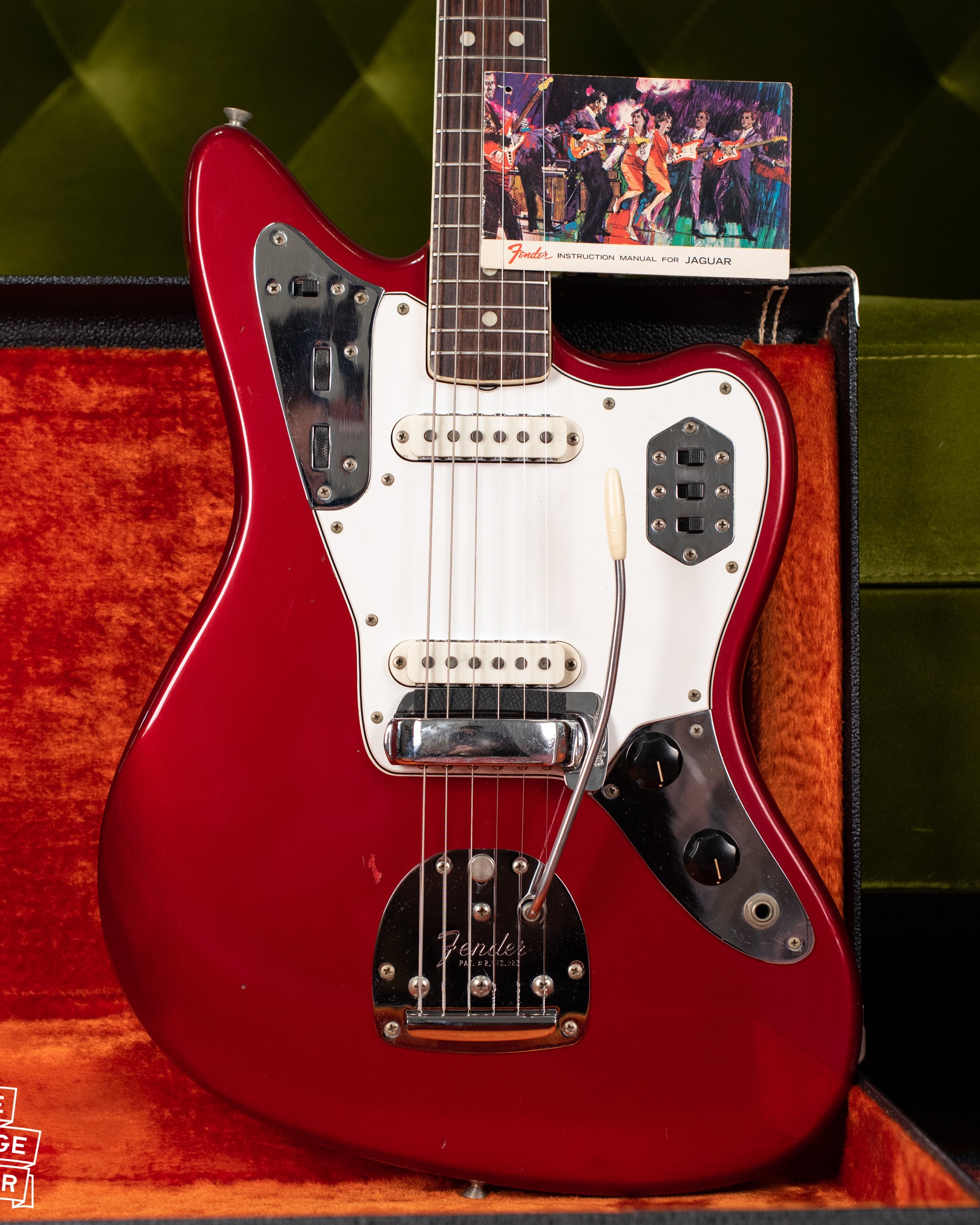 Vintage Fender Jaguar guitar Red