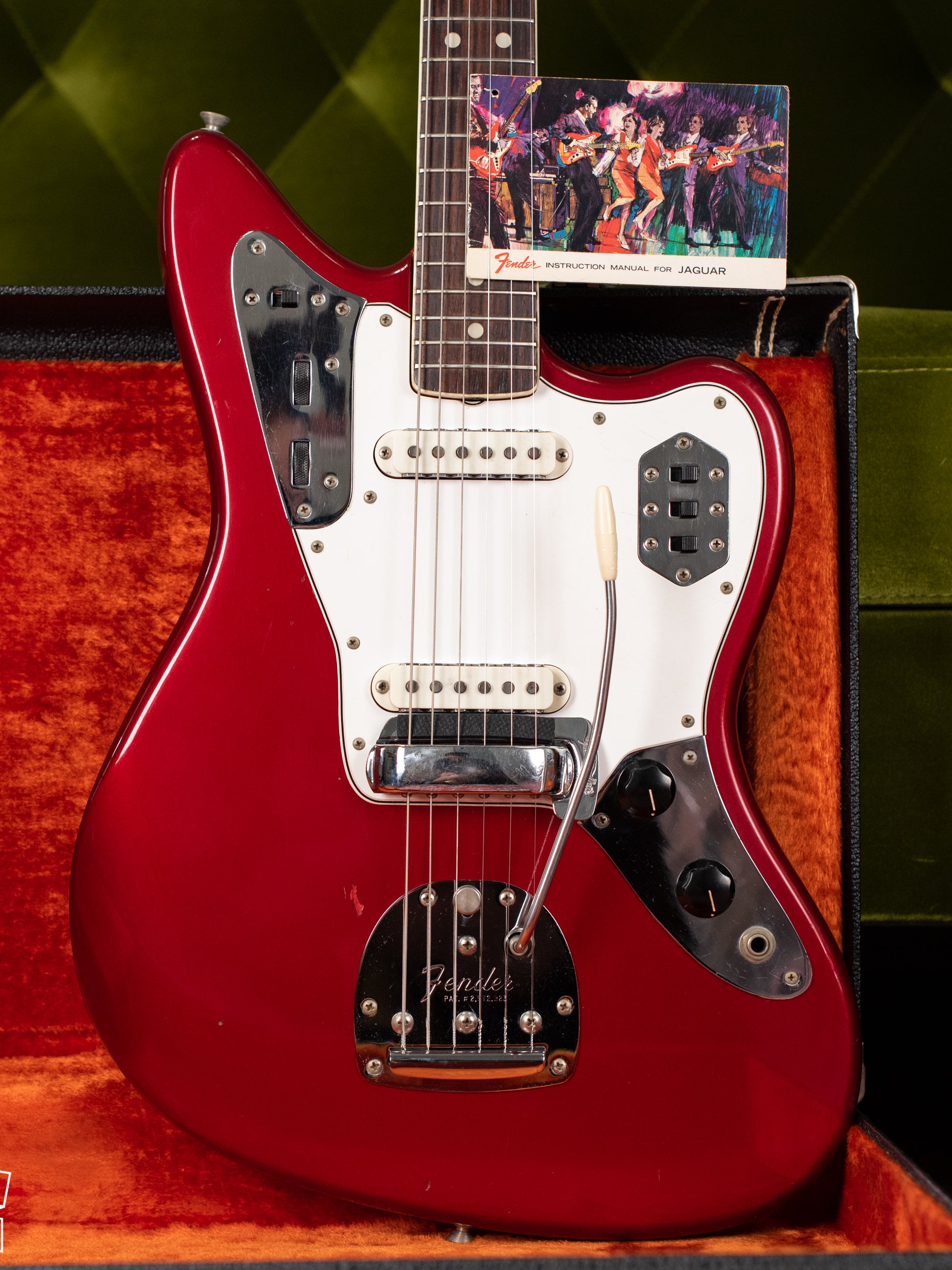 Vintage Fender Jaguar guitar Red