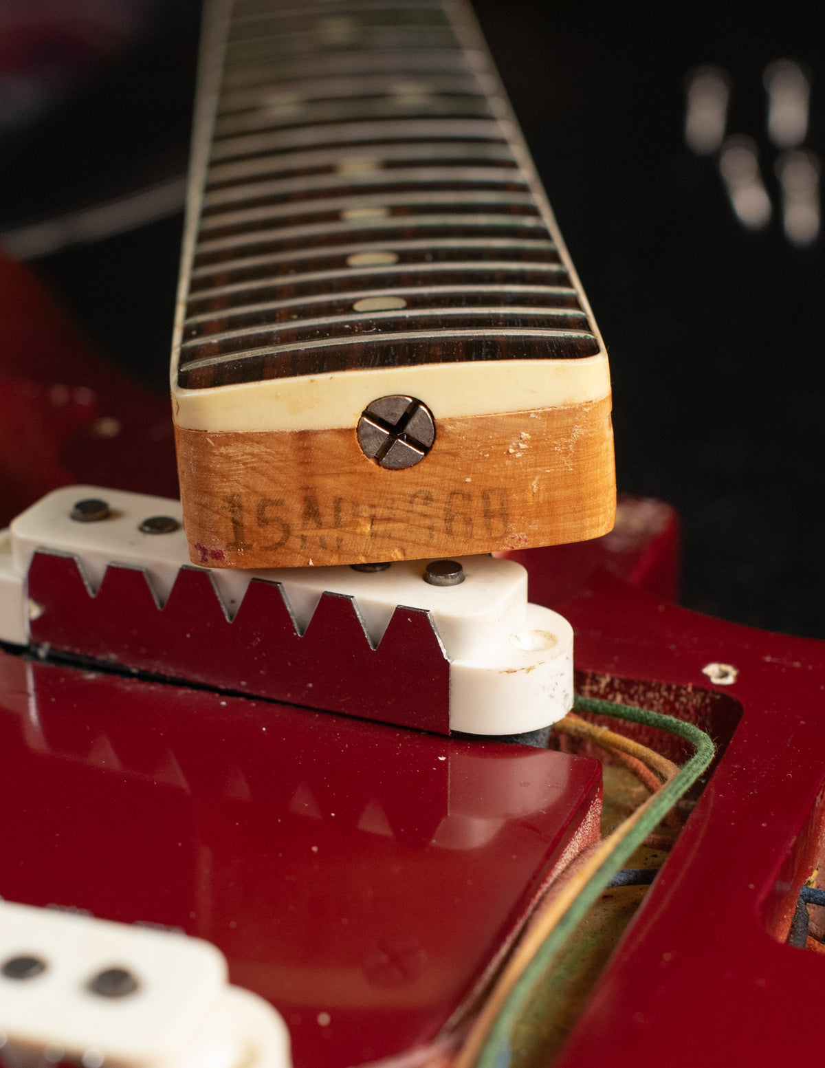 Fender Jaguar neck heel date stamp 15APR66B