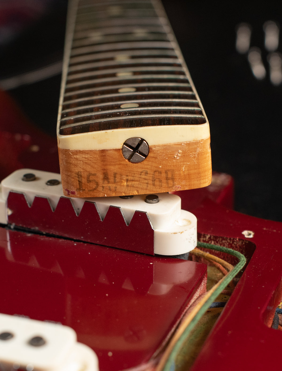 Fender Jaguar neck heel date stamp 15APR66B