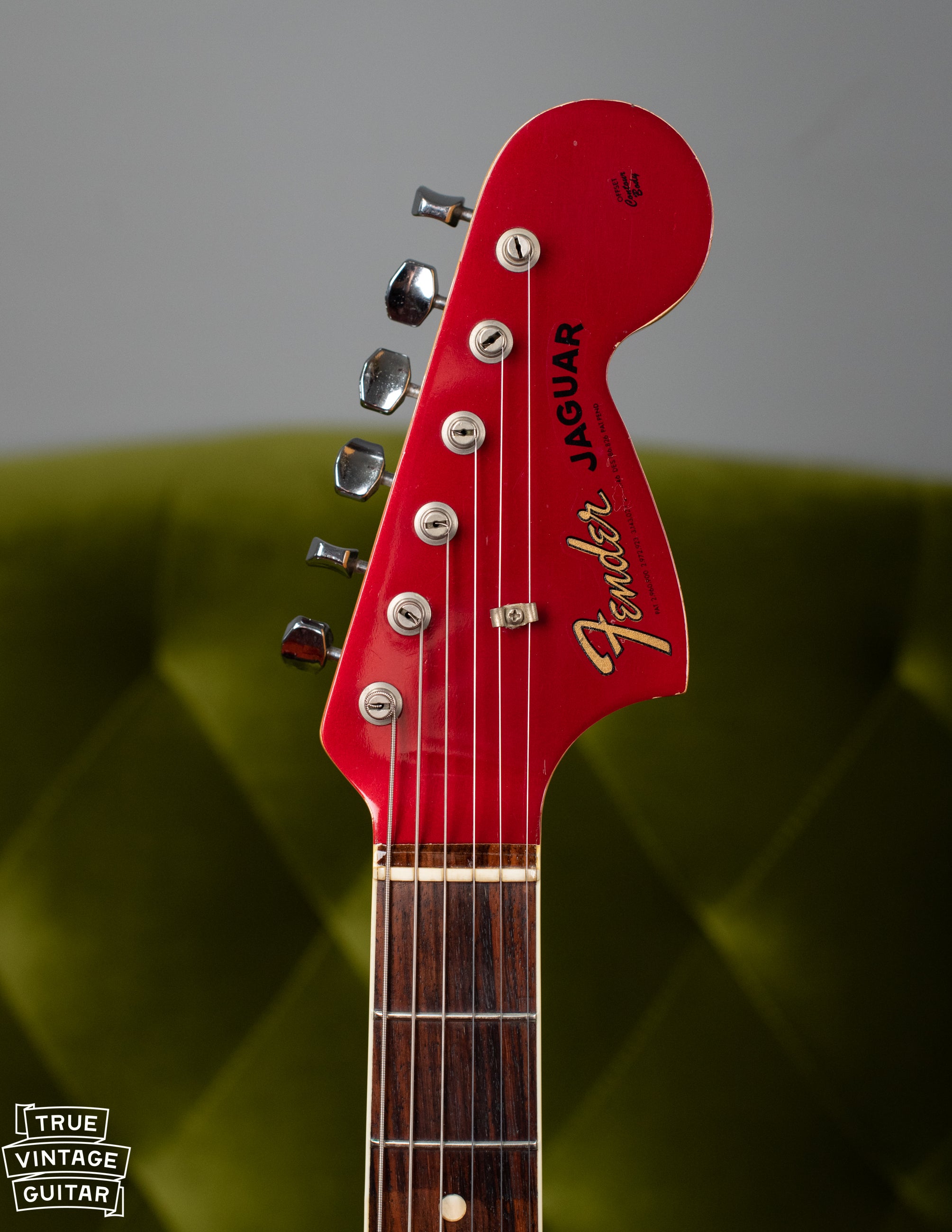 Fender Jaguar Red Matching Headstock