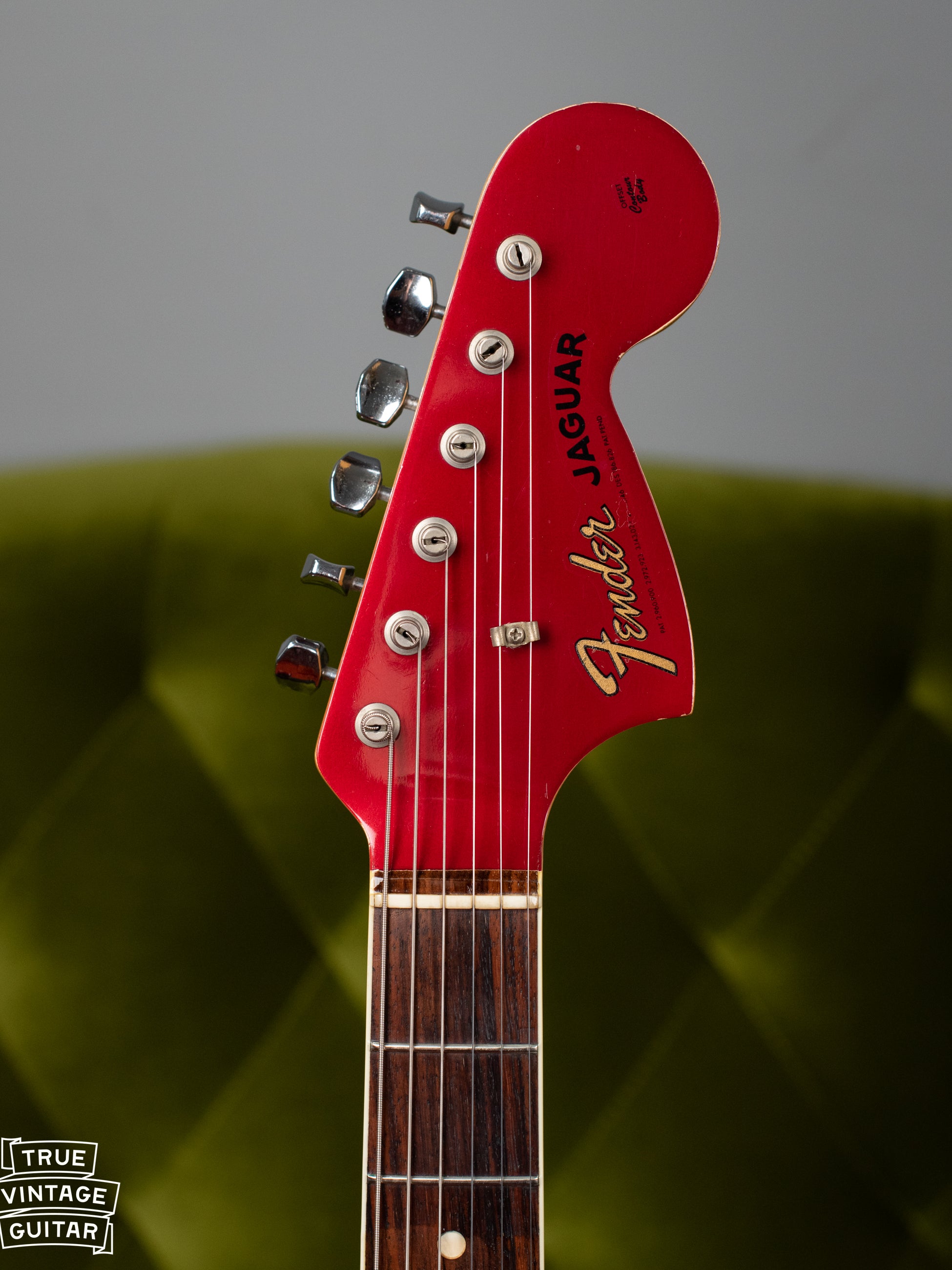 Fender Jaguar Red Matching Headstock