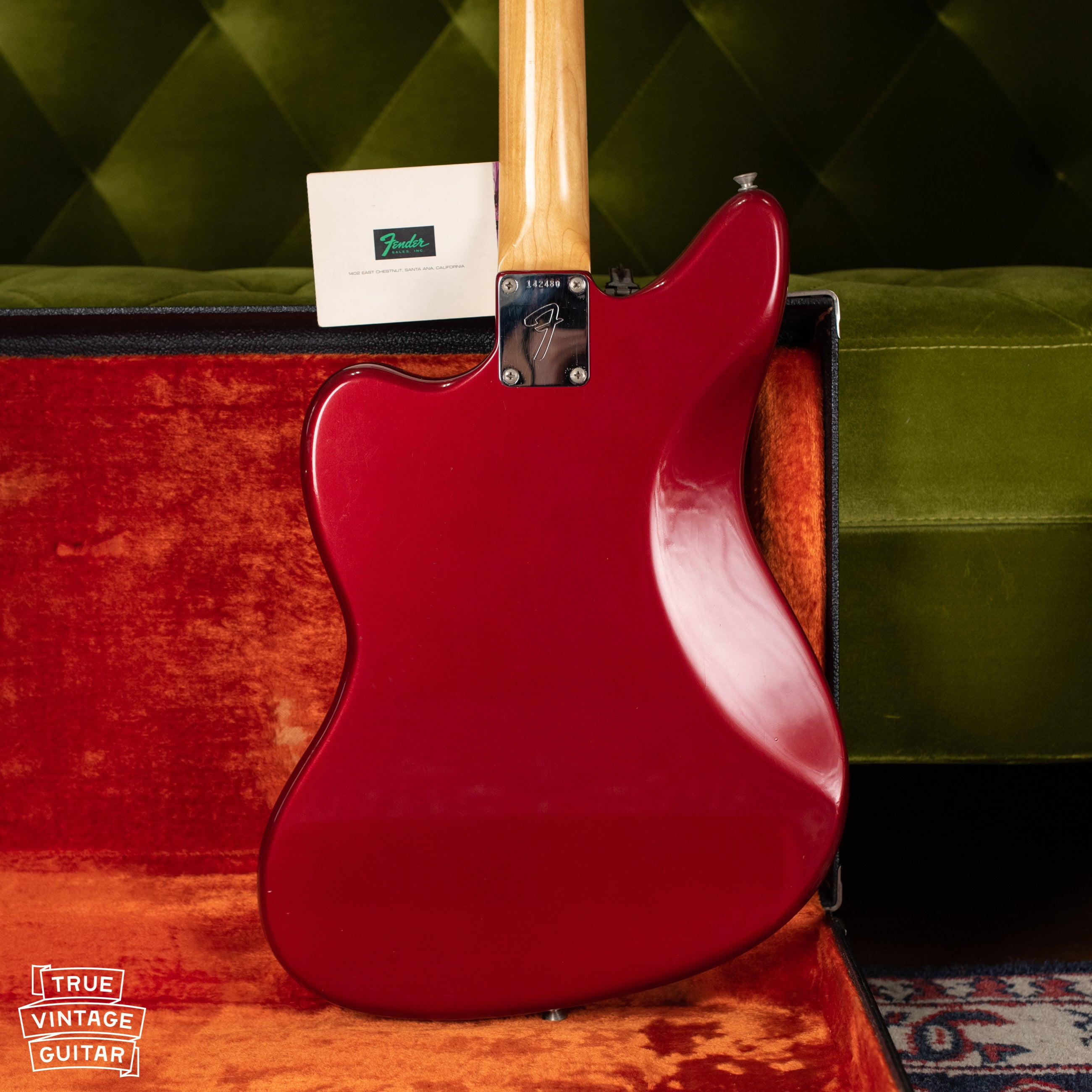 Candy Apple Red Metallic Fender Jaguar 1966
