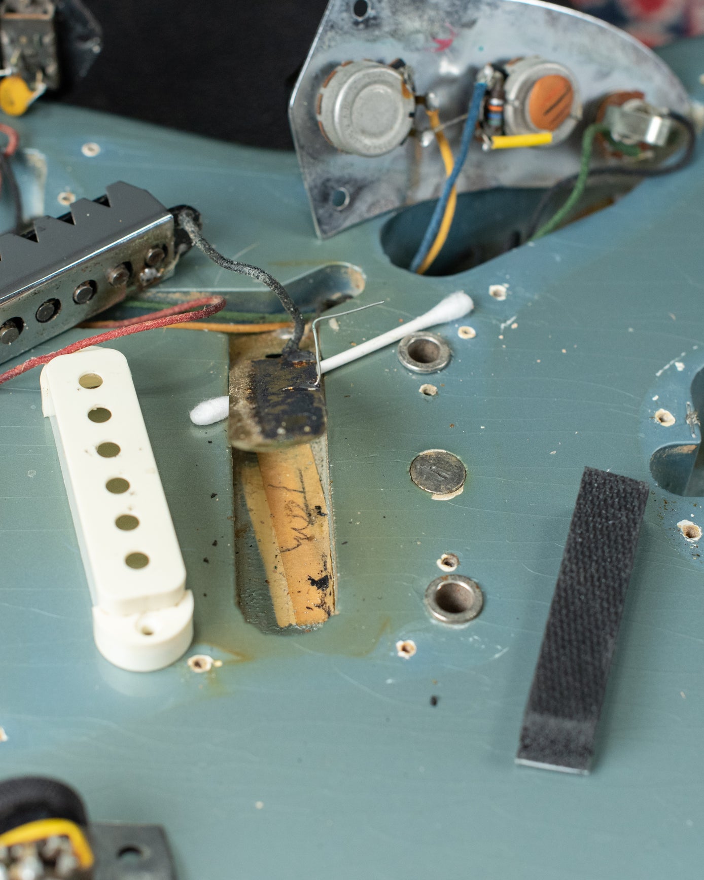 bridge pickup cavity masking tape