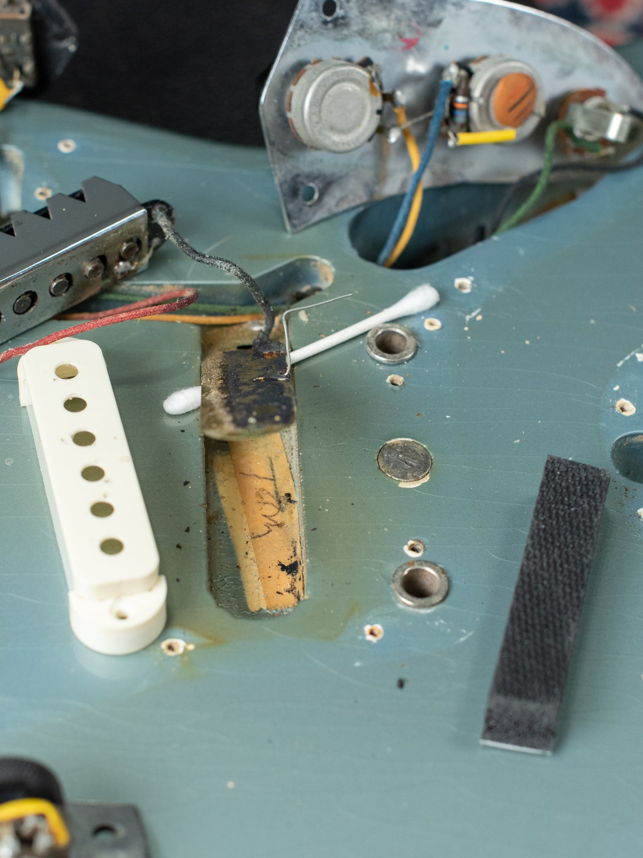 bridge pickup cavity masking tape