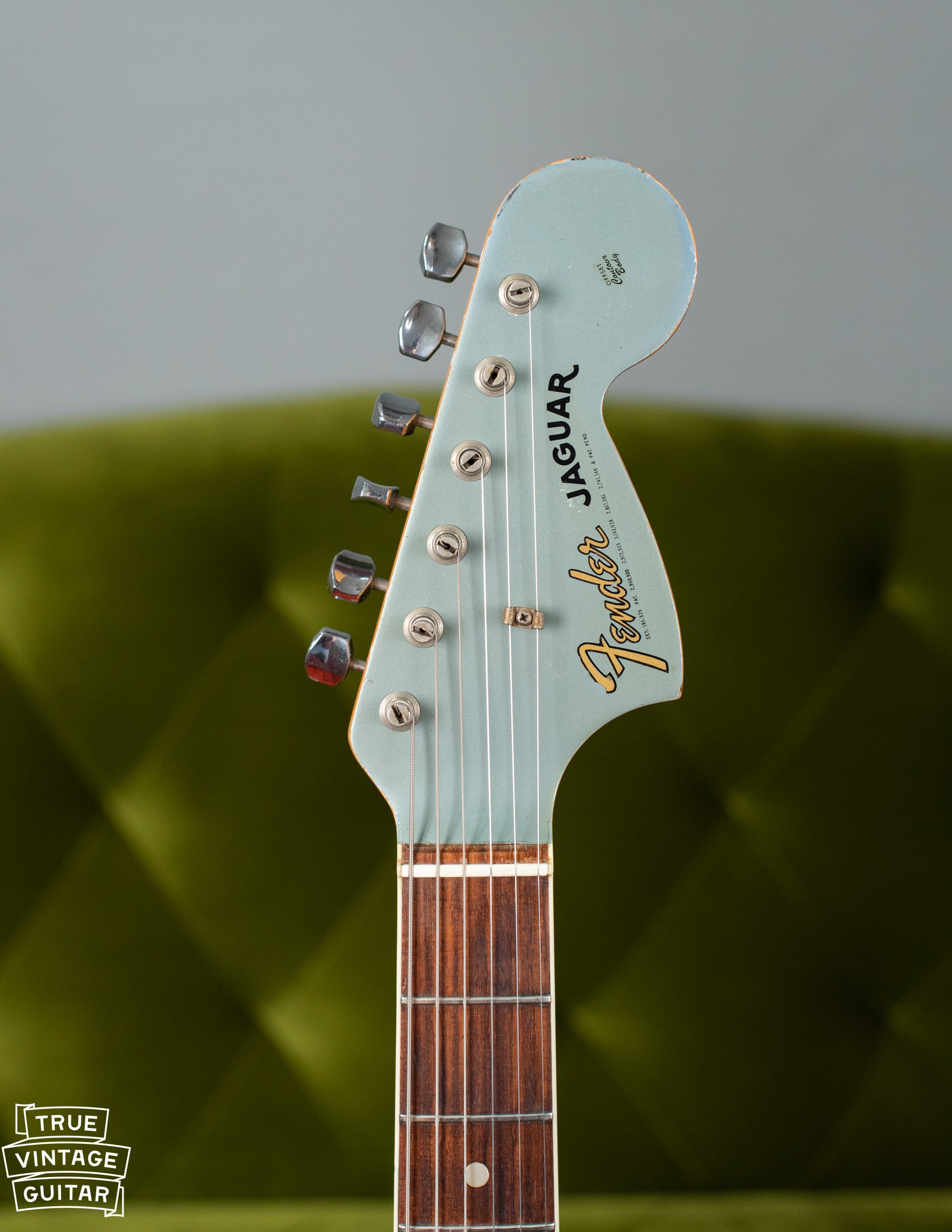 Fender Jaguar Matching Headstock Ice Blue Metallic