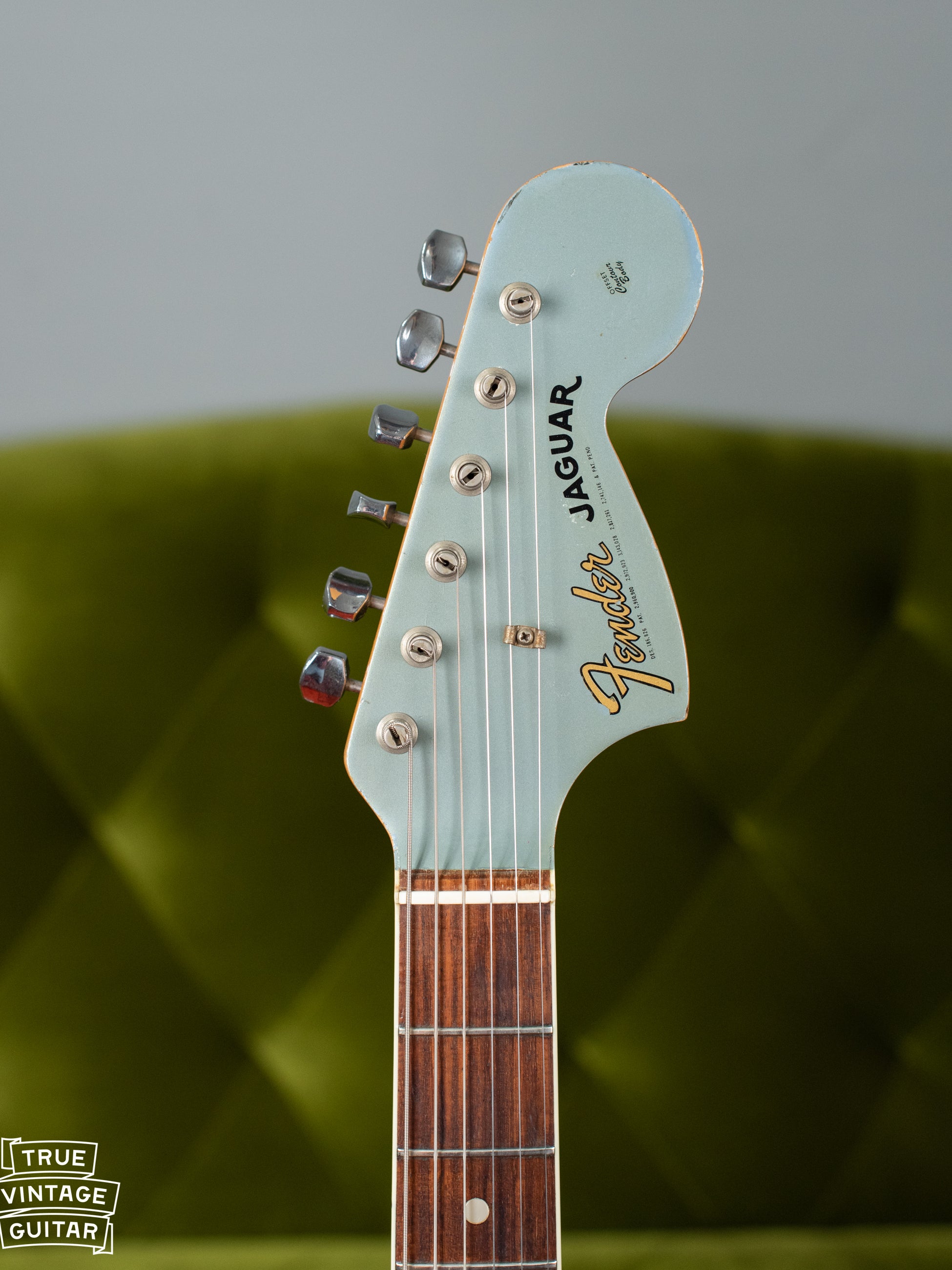 Fender Jaguar Matching Headstock Ice Blue Metallic