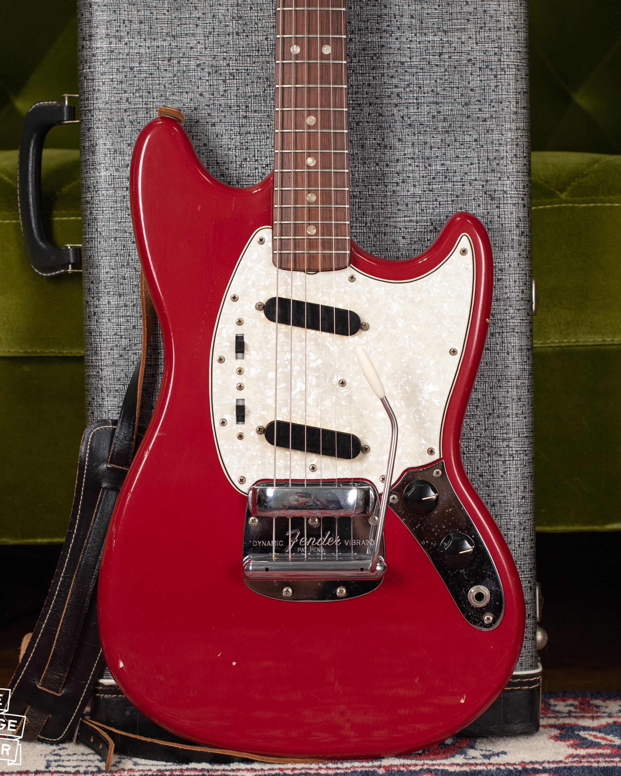 1966 Fender Mustang Guitar Red