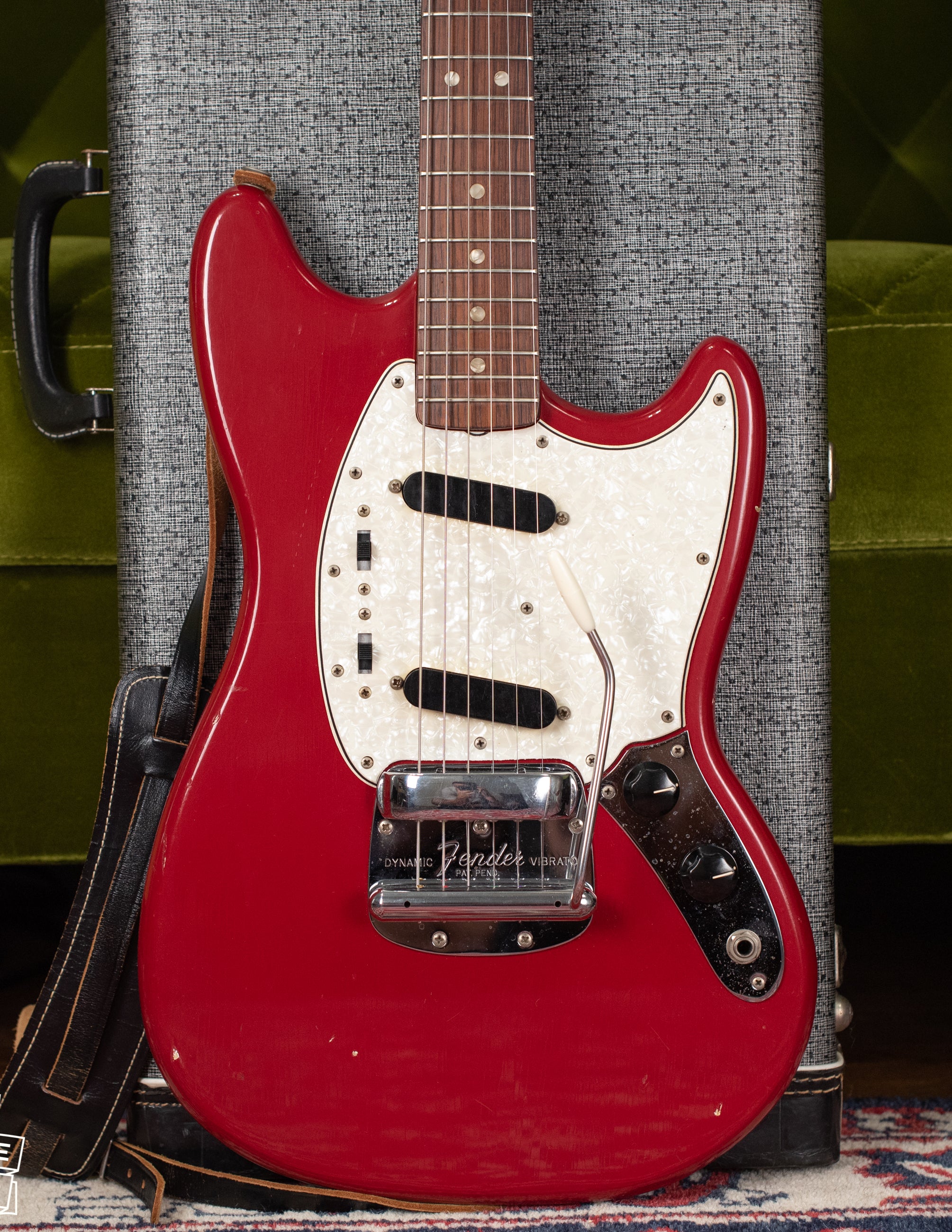 1966 Fender Mustang Guitar Red