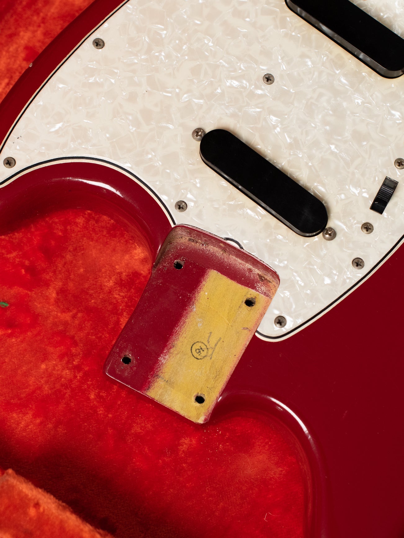 Fender Neck Pocket Paint Stick Mark 1966