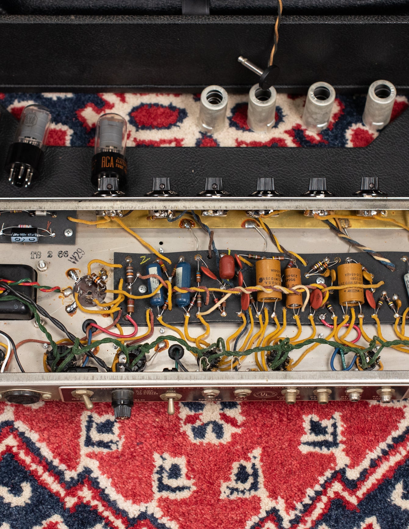 Circuit, chassis, Fender Princeton Reverb