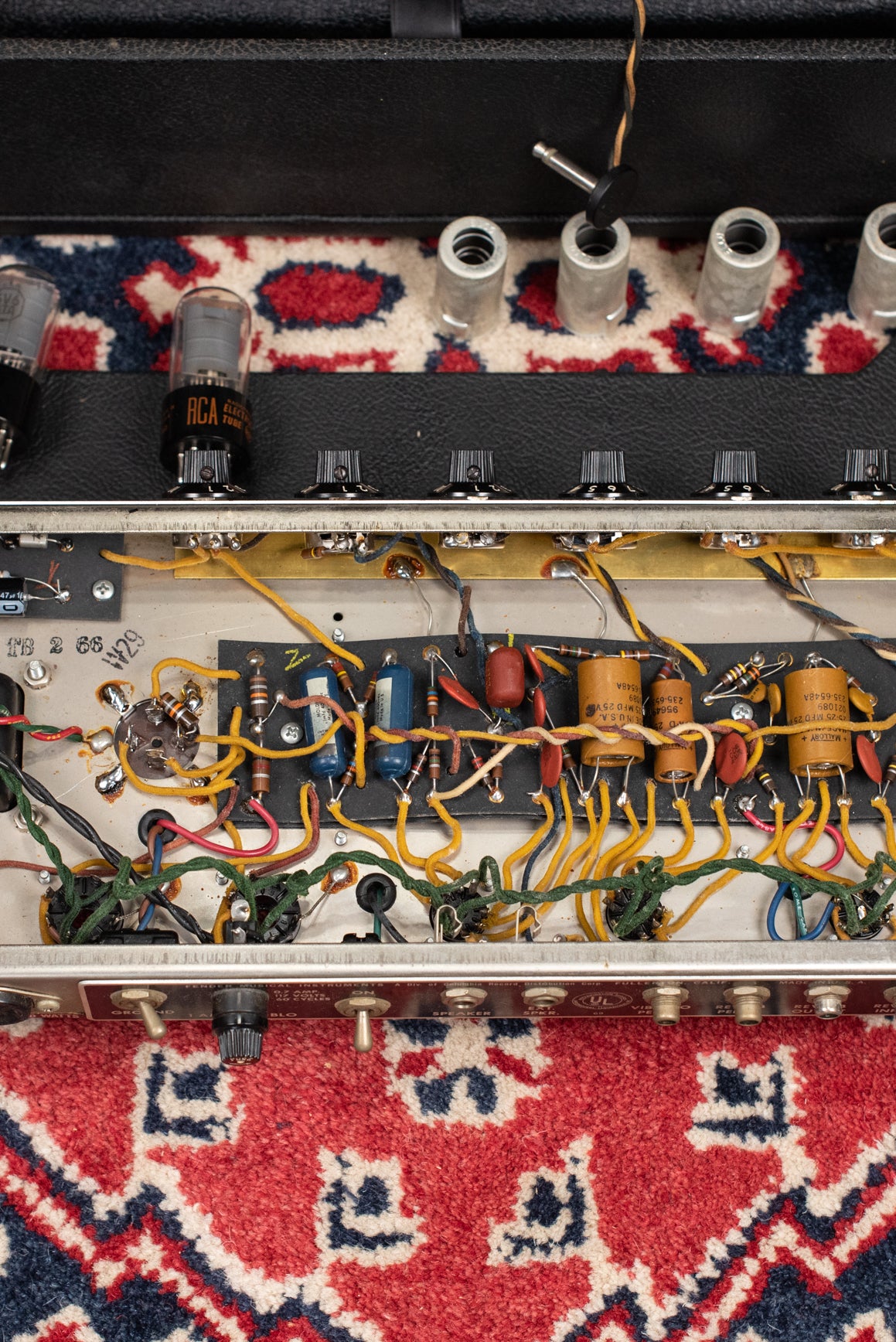 Circuit, chassis, Fender Princeton Reverb