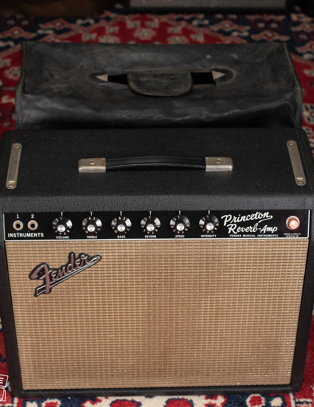 Fender Princeton Reverb amp with cover