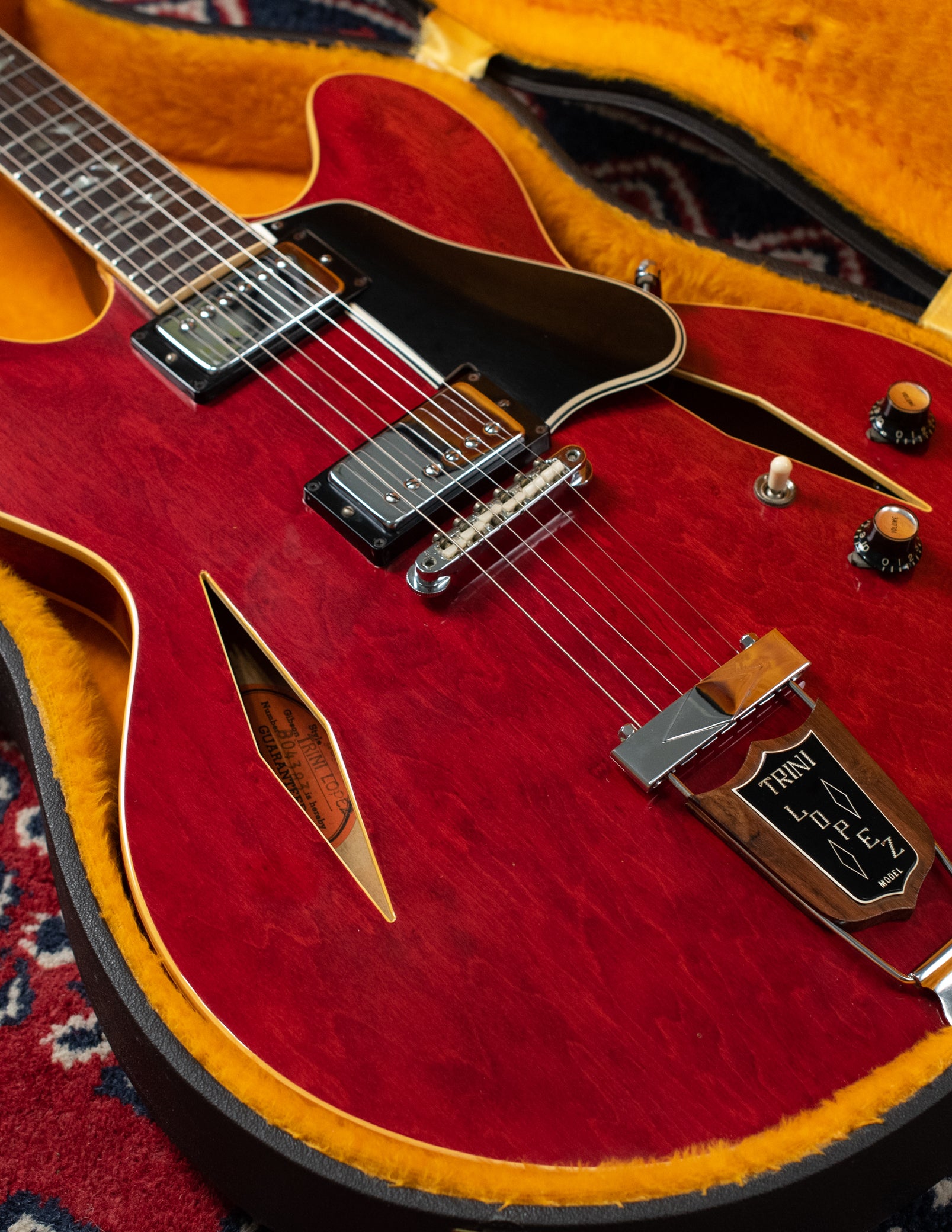 Gibson electric guitar red