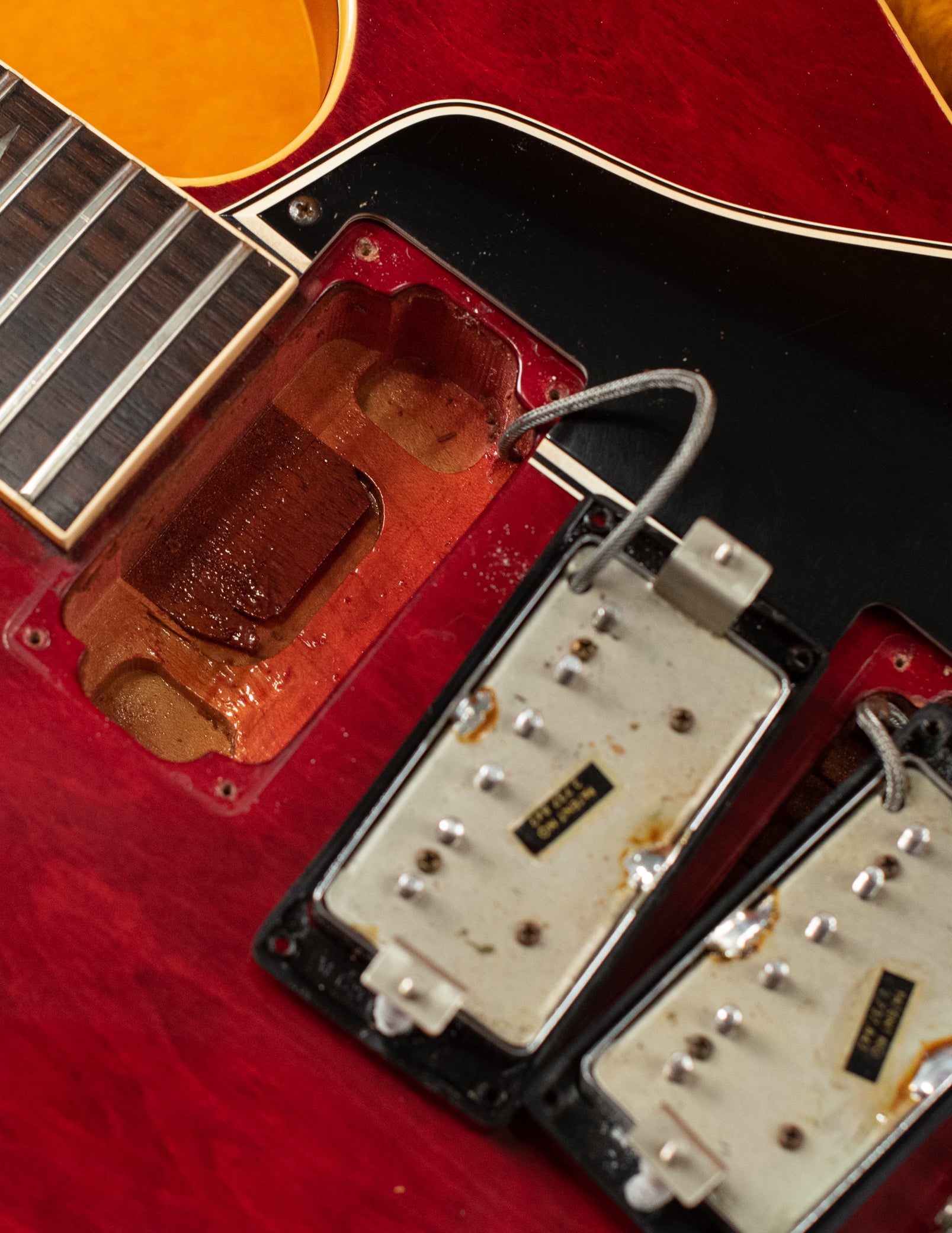 long neck tenon, neck pickup cavity