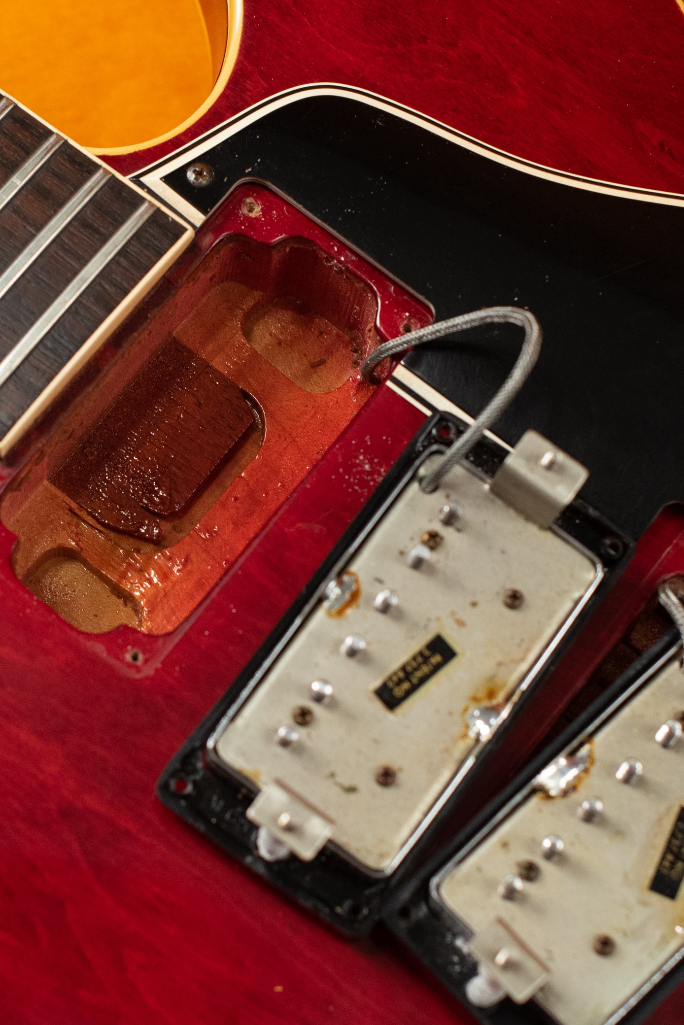 long neck tenon, neck pickup cavity