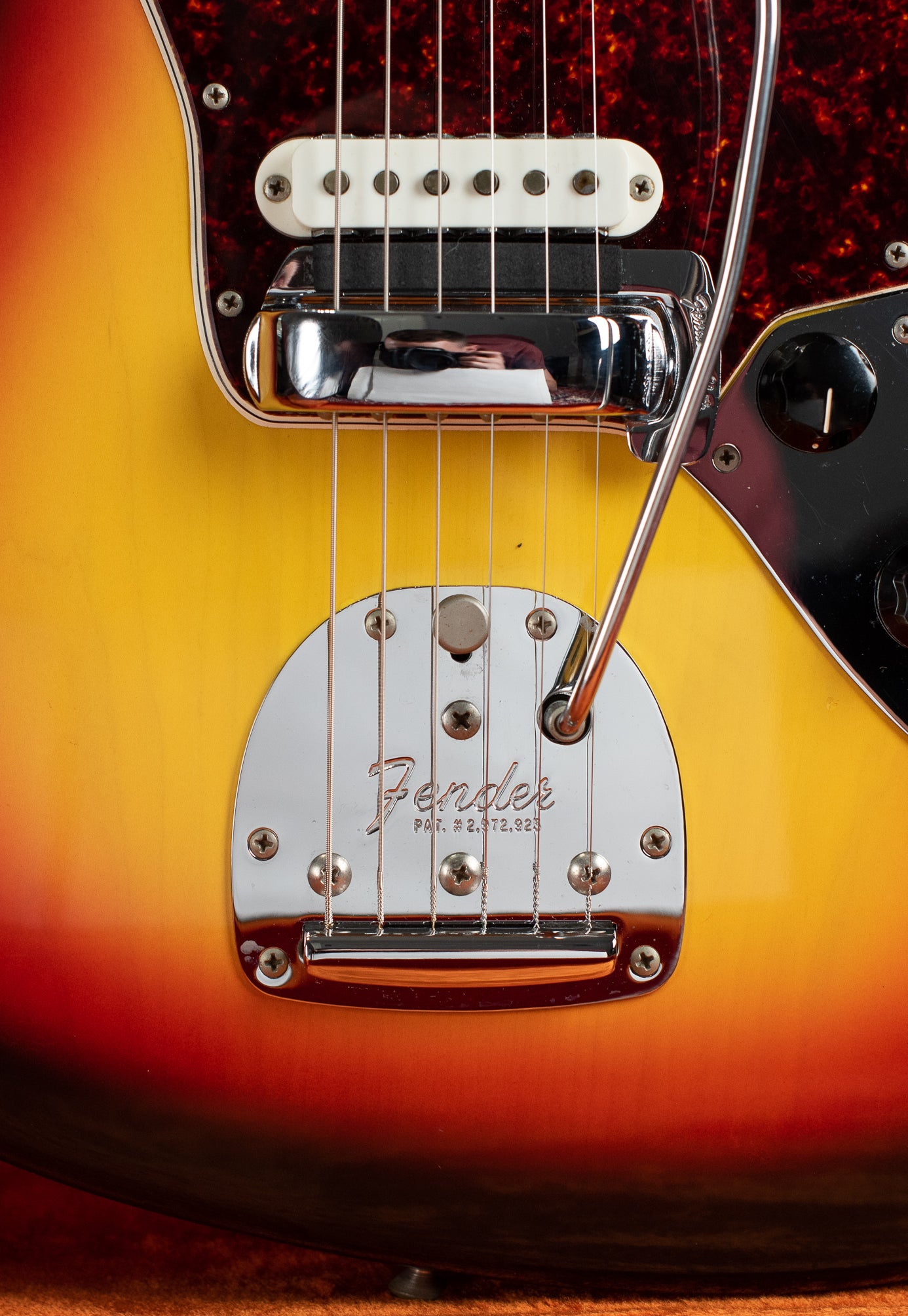 Fender floating tremolo, offset guitar, Vintage 1966 Fender Jaguar