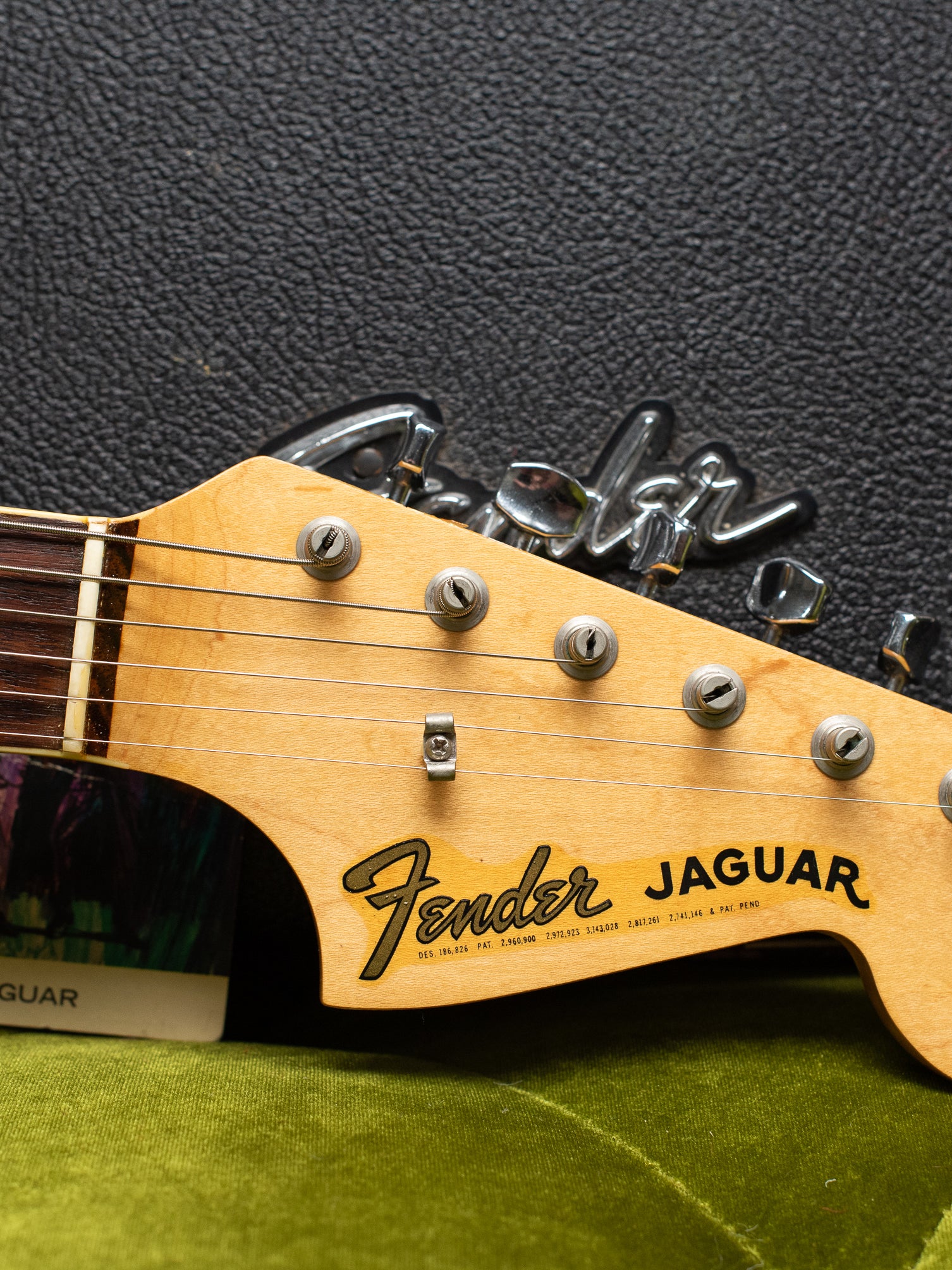 Fender logo, Vintage 1966 Fender Jaguar