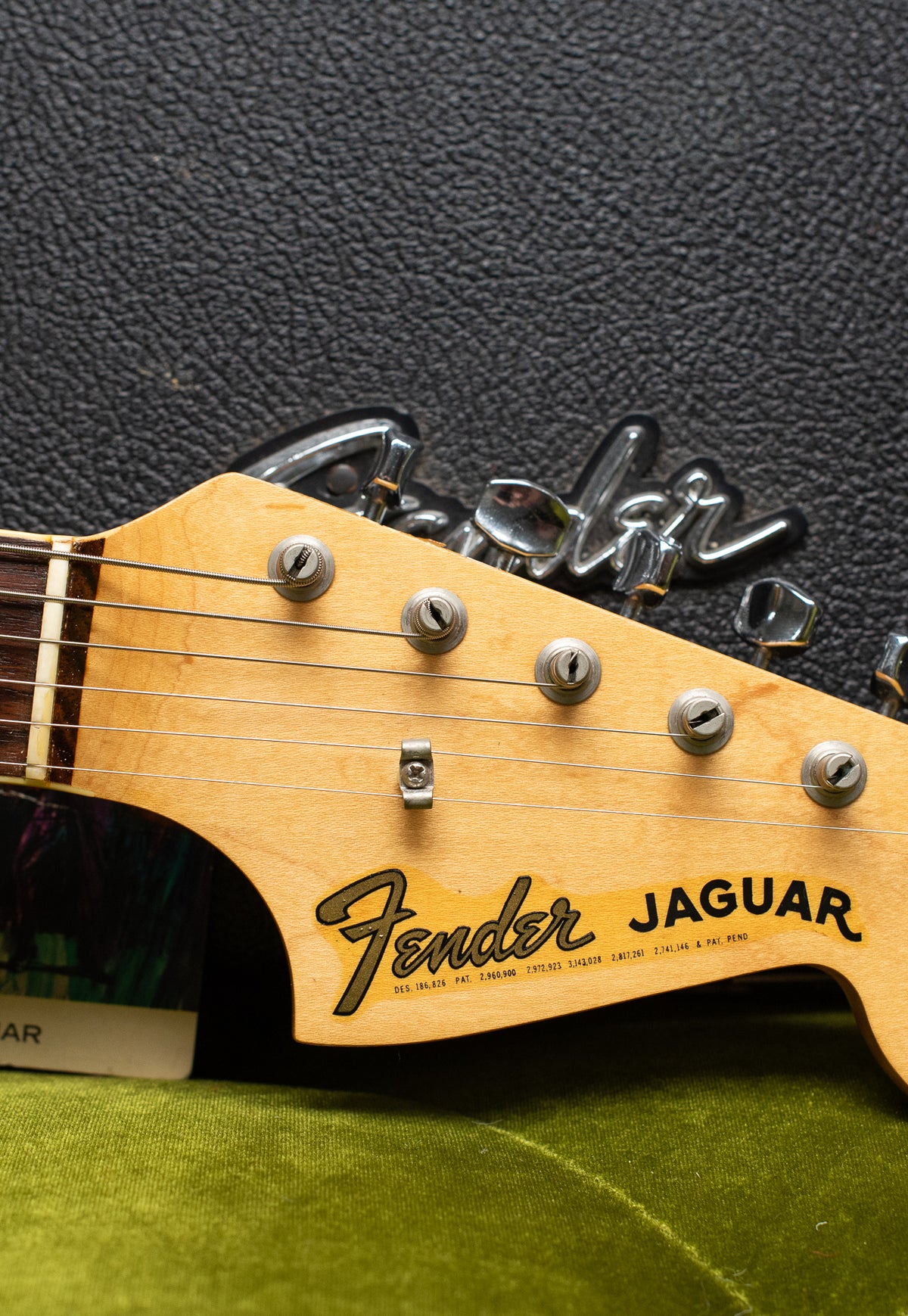 Fender logo, Vintage 1966 Fender Jaguar