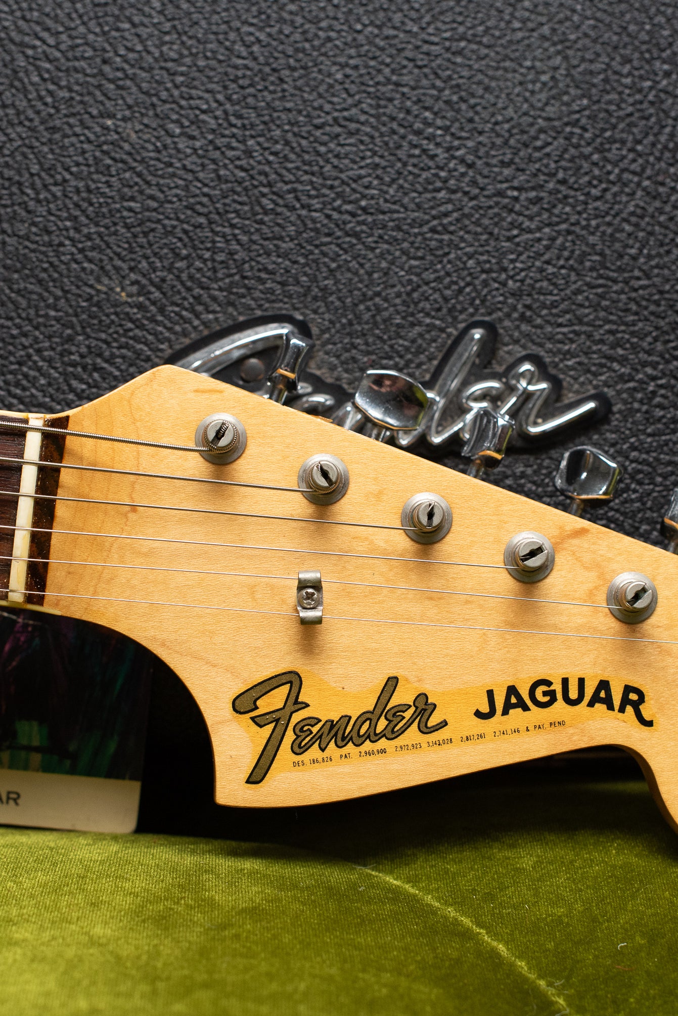 Fender logo, Vintage 1966 Fender Jaguar