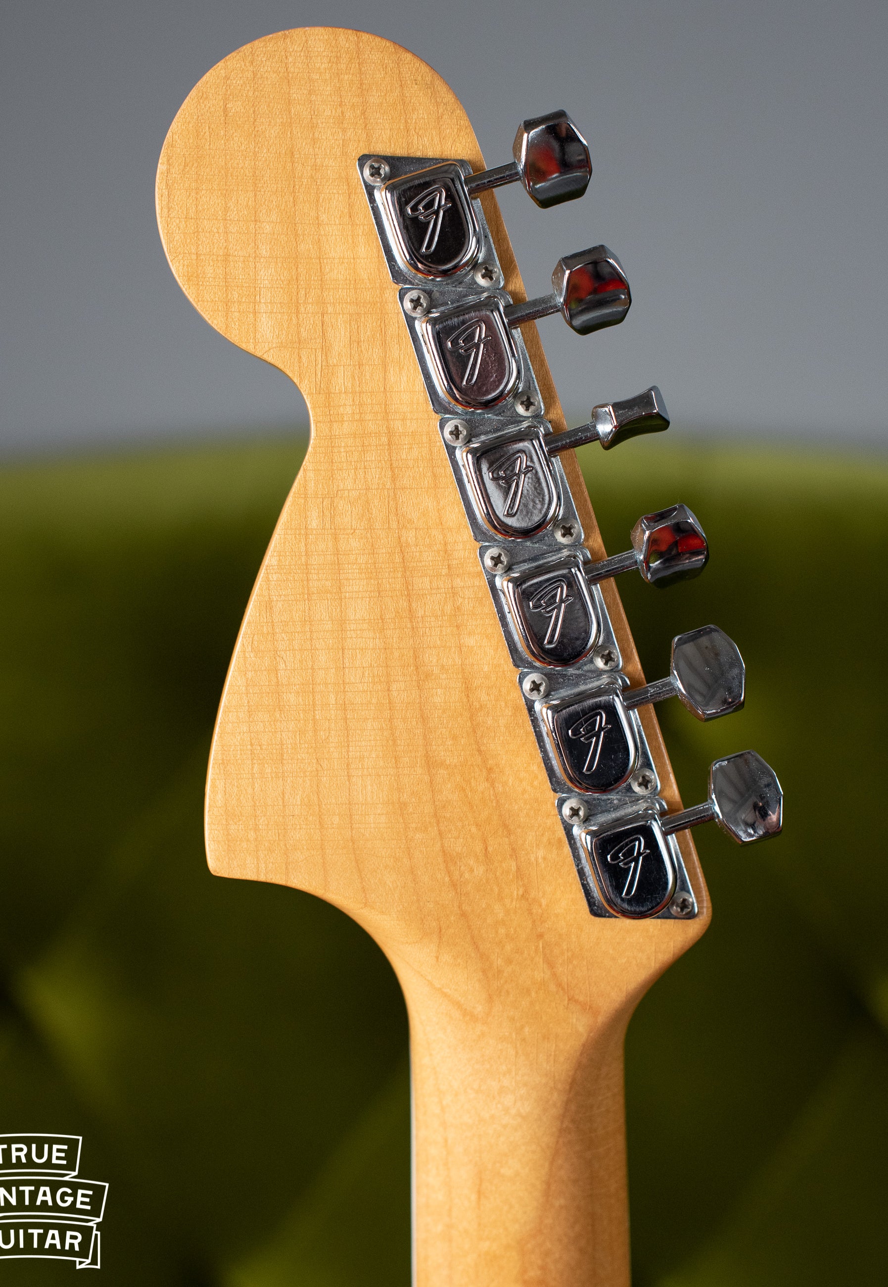 Original F style tuners, tuning machines, Vintage 1966 Fender Jaguar Sunburst