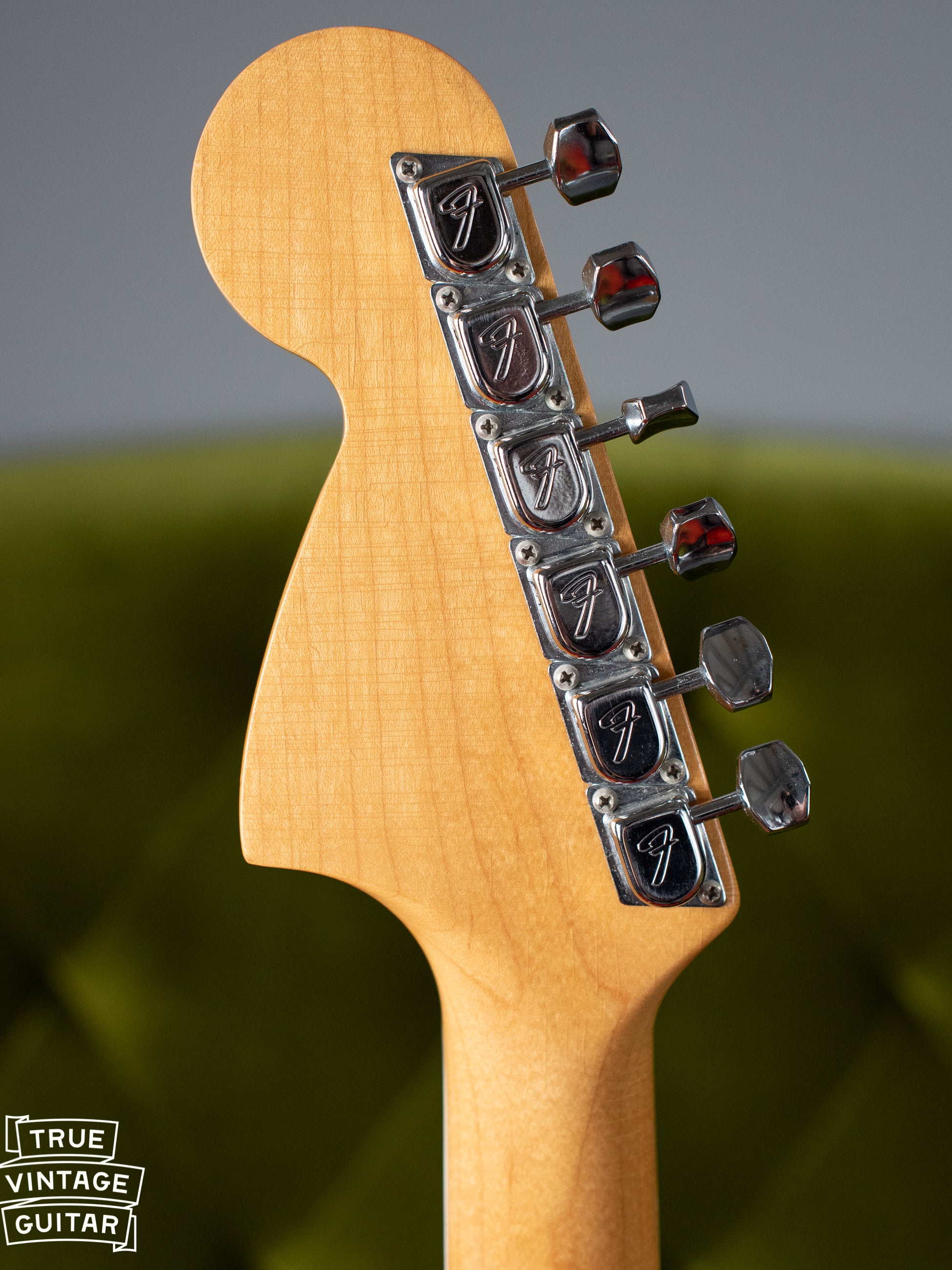 Original F style tuners, tuning machines, Vintage 1966 Fender Jaguar Sunburst