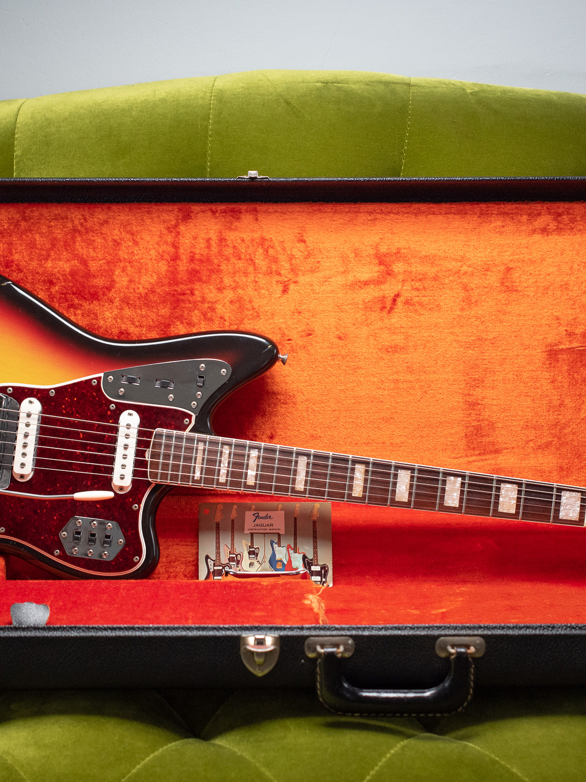 Vintage 1966 Fender Jaguar Sunburst in original case