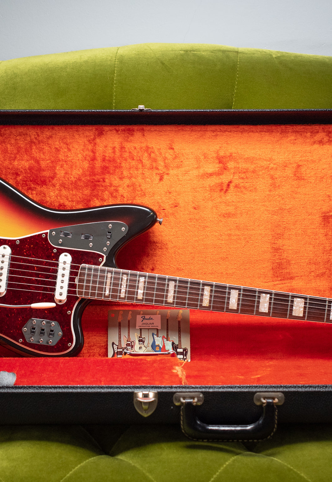 Vintage 1966 Fender Jaguar Sunburst in original case