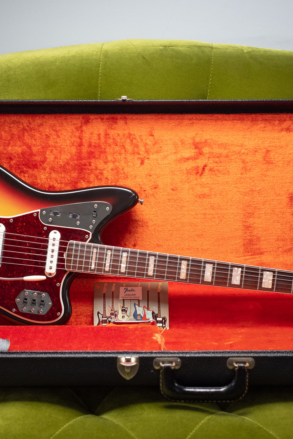 Vintage 1966 Fender Jaguar Sunburst in original case