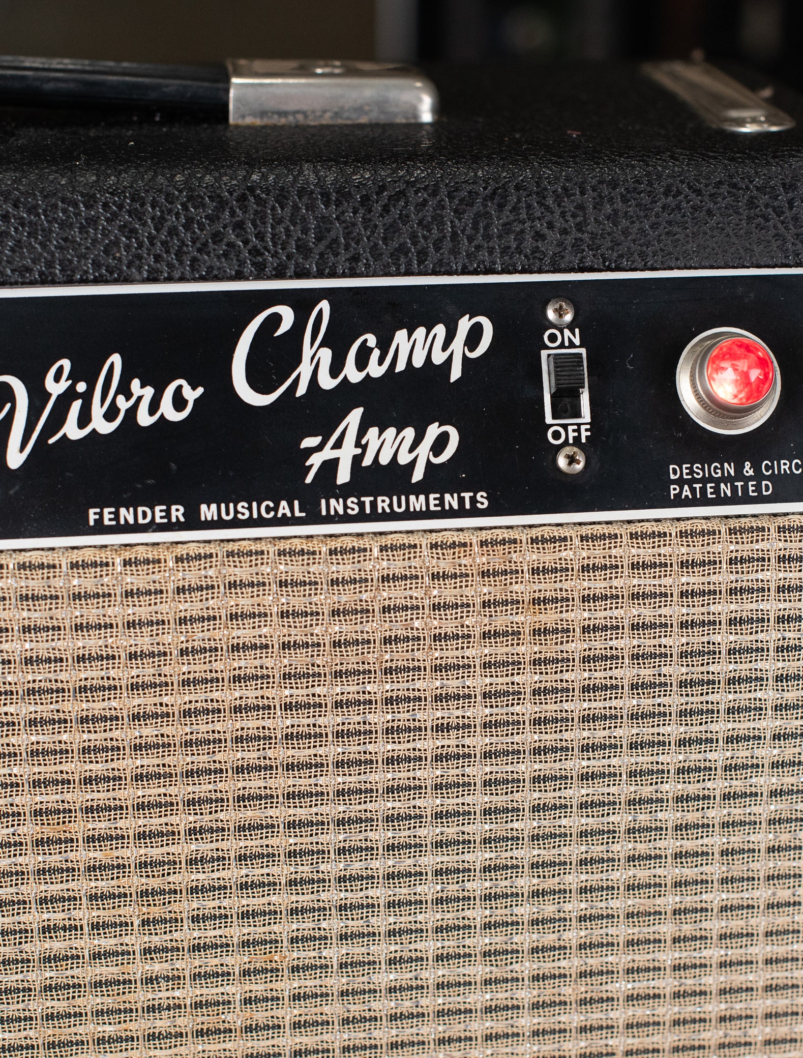 Vibro Champ black faceplate vintage 1967
