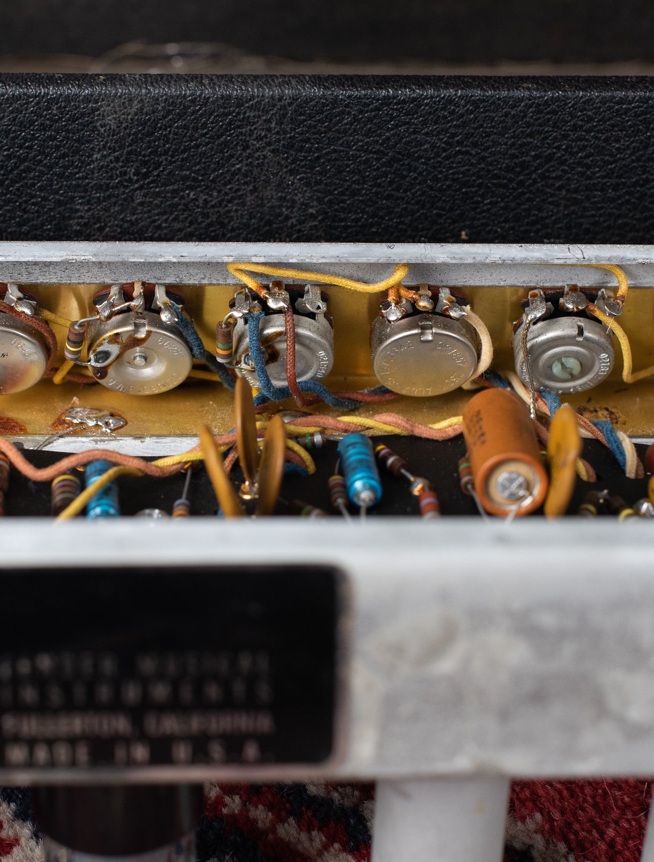 Original potentiometers, 1967 Fender Vibro Champ